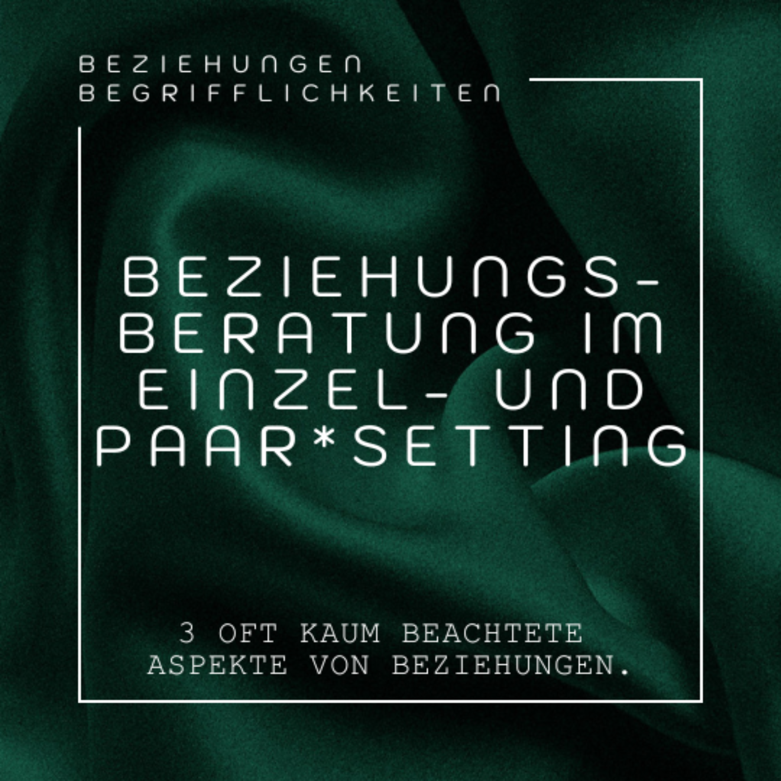 Was ist Beziehungsberatung? Und: 3 elementare Aspekte von Beziehungen, über die sonst kaum wer spricht. episode artwork