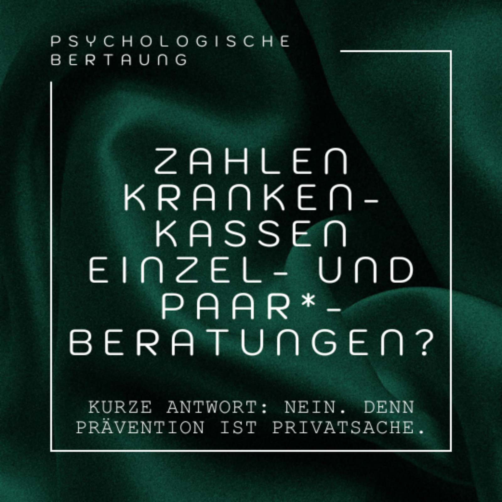 Werden die Kosten einer psychologischen Beratung von Schweizer Krankenkassen übernommen? episode artwork