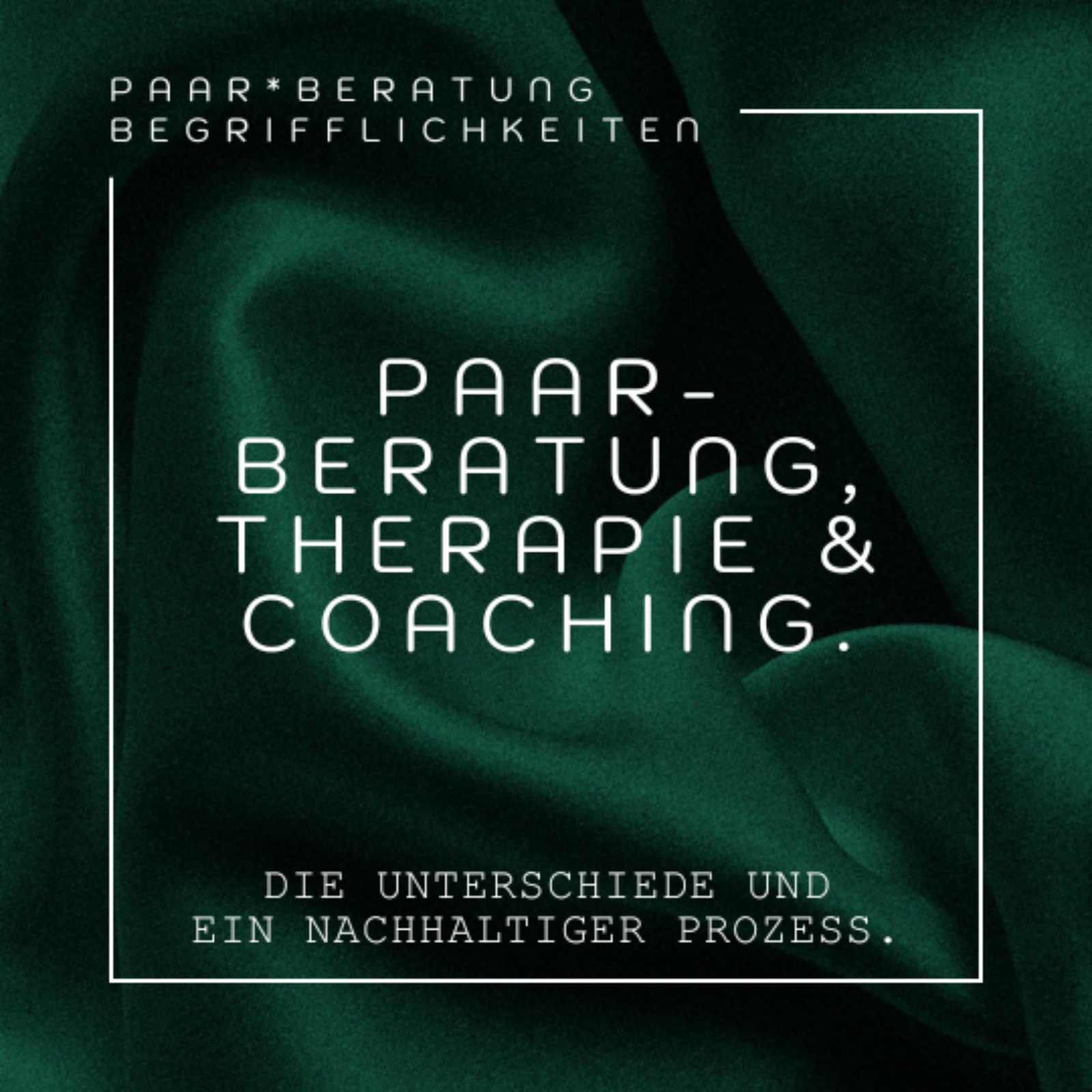 Paar*beratung, Paar*therapie & Paar*coaching. Was sind die Unterschiede und das richtige für euch? episode artwork