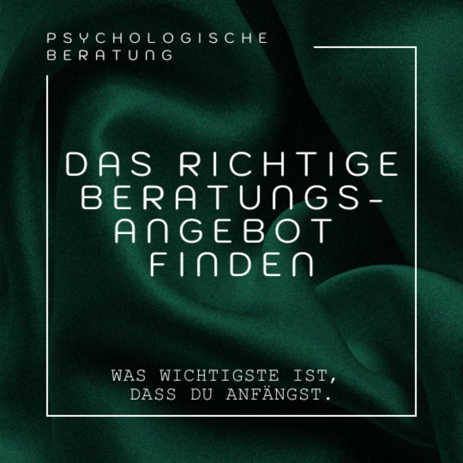 Die richtige Beratungsperson finden. Worauf Du bei der Wahl und im Prozess bei Beratungsangeboten & Co. achten solltest. episode artwork