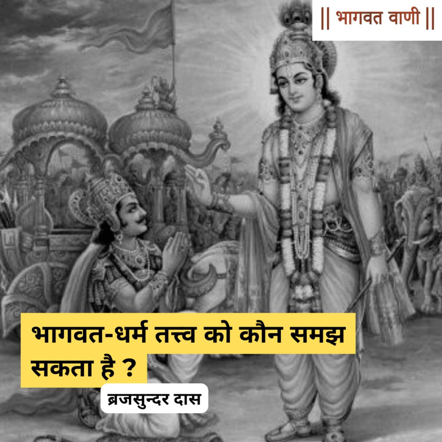 भागवत-धर्म तत्त्व को कौन समझ सकता है ? |  ब्रजसुंदर दास episode artwork