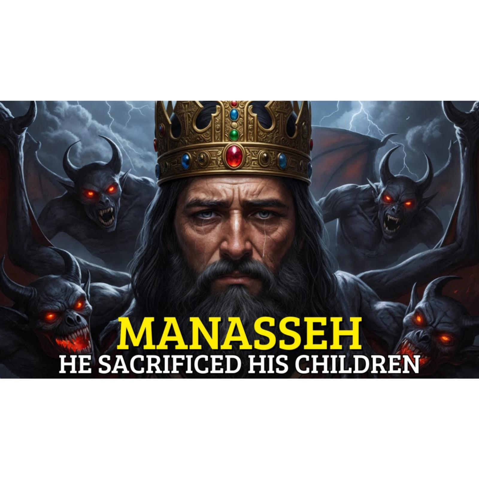 Manasseh - The Evil King Who Killed the Prophet Isaiah and Sacrificed His Own Children episode artwork