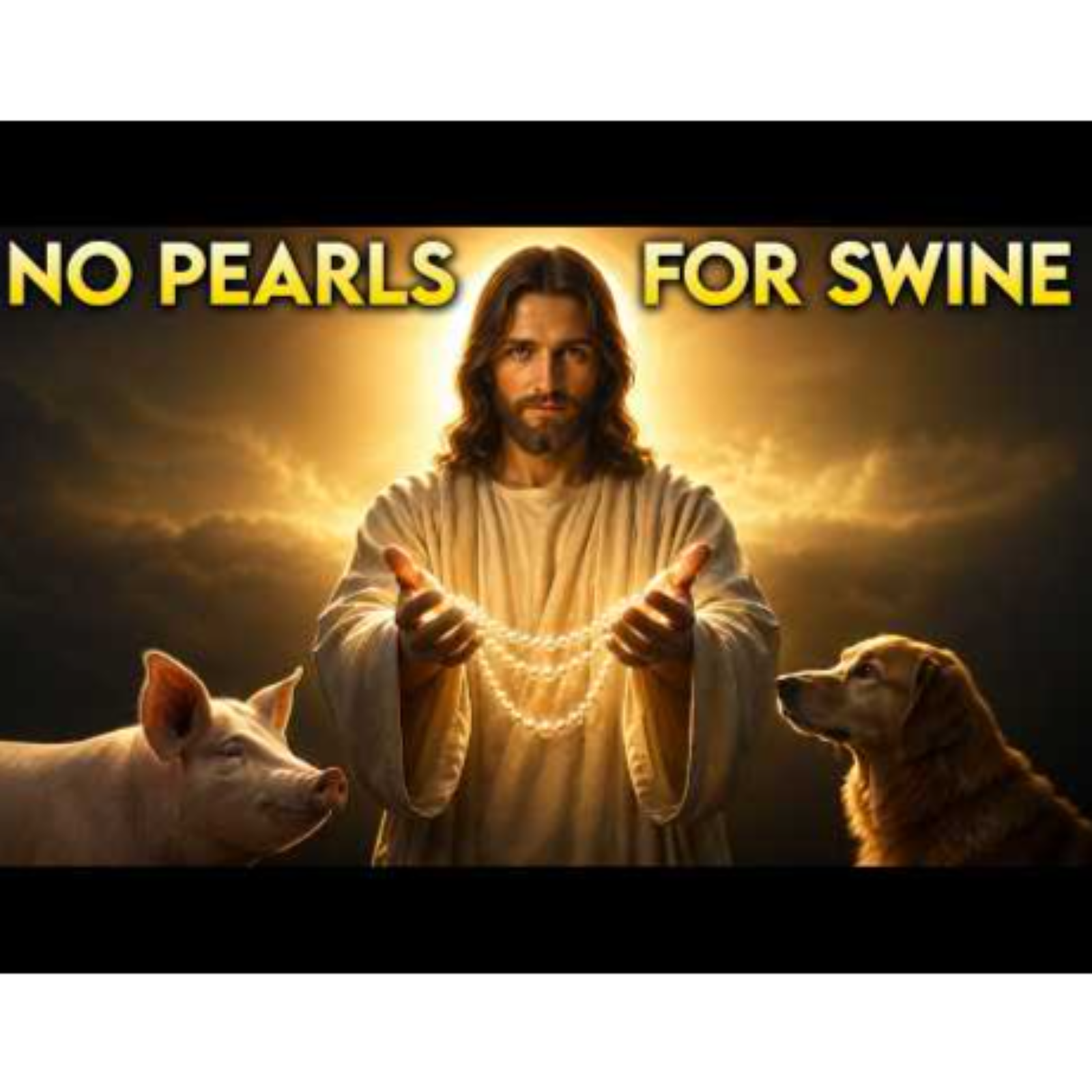 What did JESUS mean by saying _Do not cast your PEARLS before SWINE__ (No Ads episode artwork