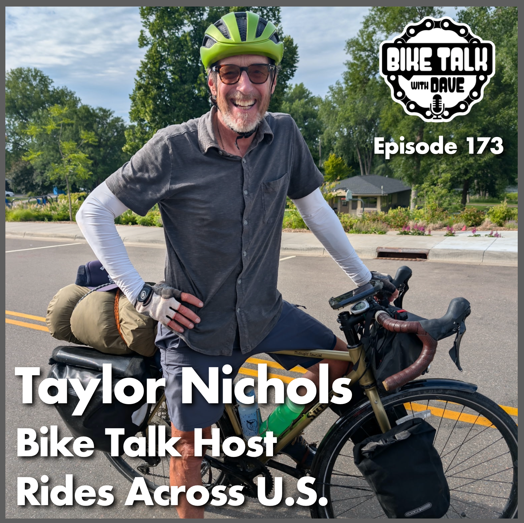 Ep. 173 Taylor Nichols; Bike Talk Host Rides Across U.S. episode artwork
