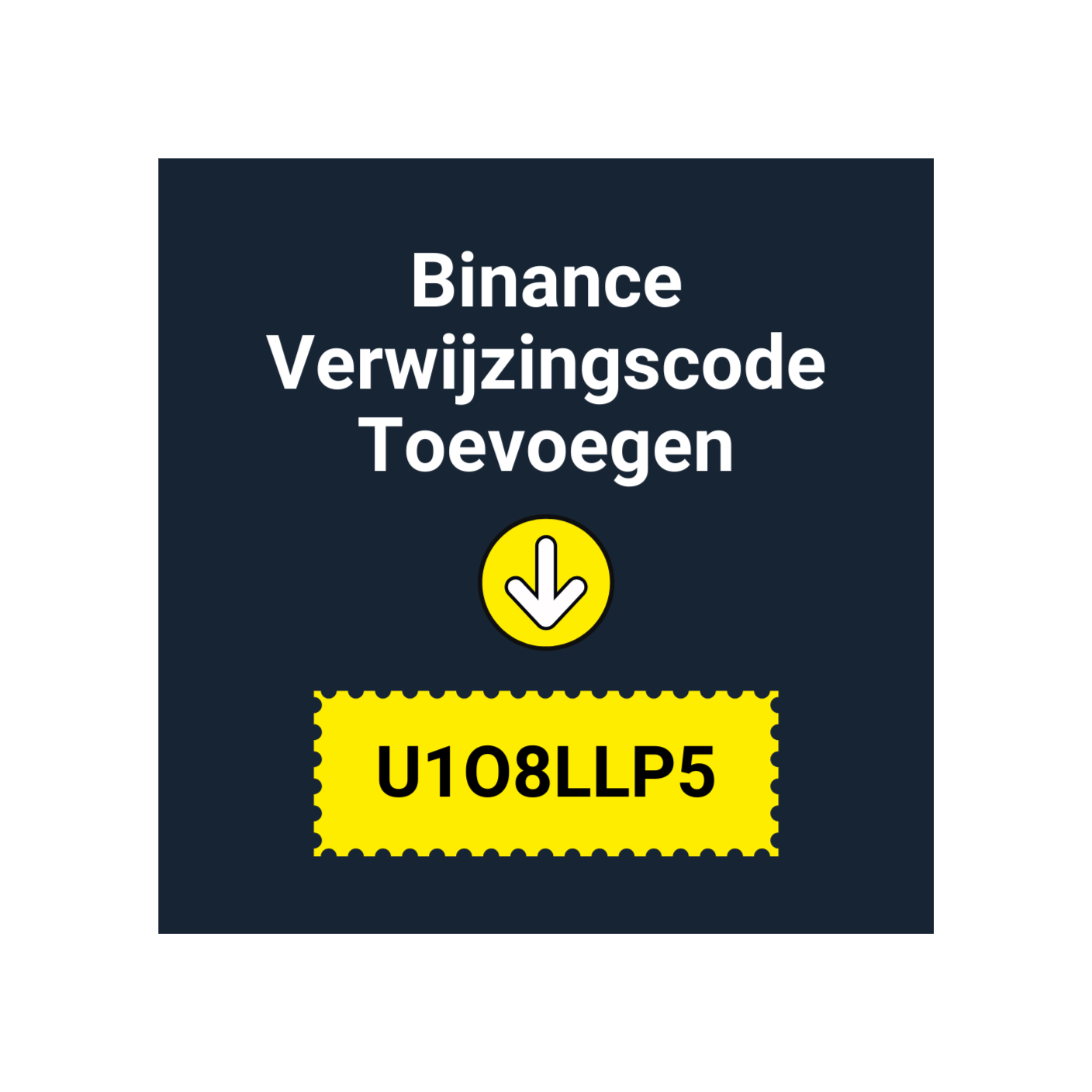 Binance Verwijzingscode Toevoegen: U1O8LLP5