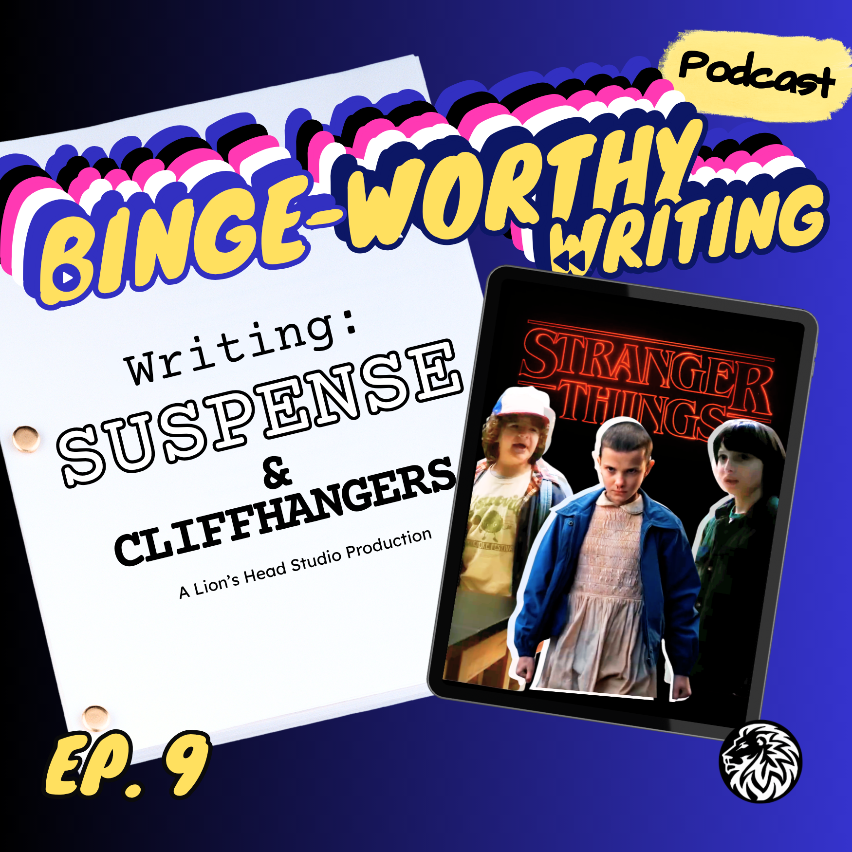 Writing SUSPENSE & CLIFFHANGERS episode artwork