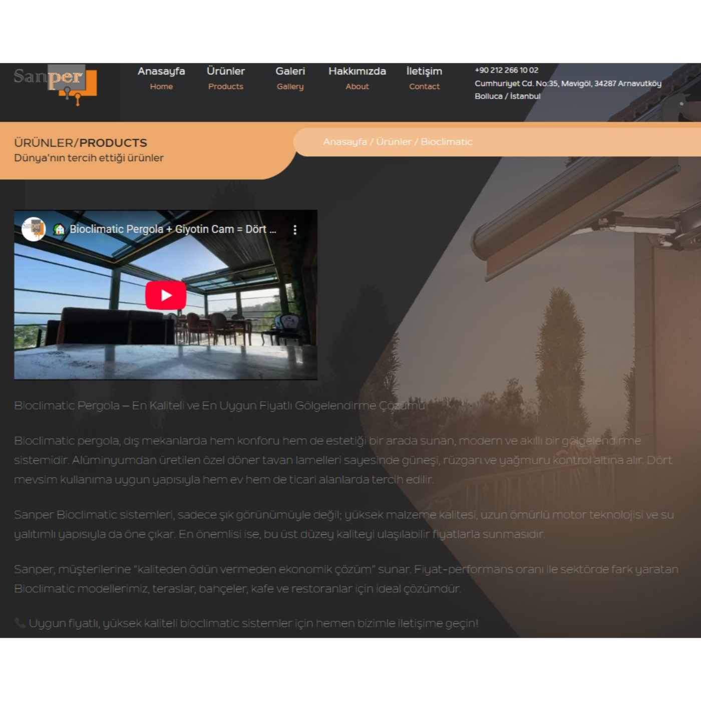 Bioclimatic Pergola
