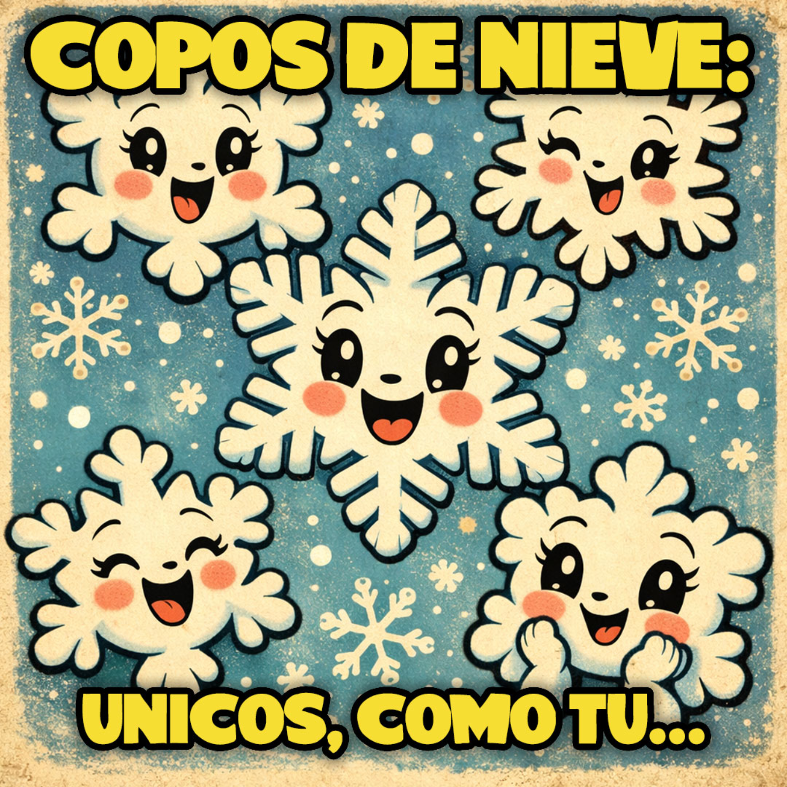Copos de nieve: Únicos, como tú...