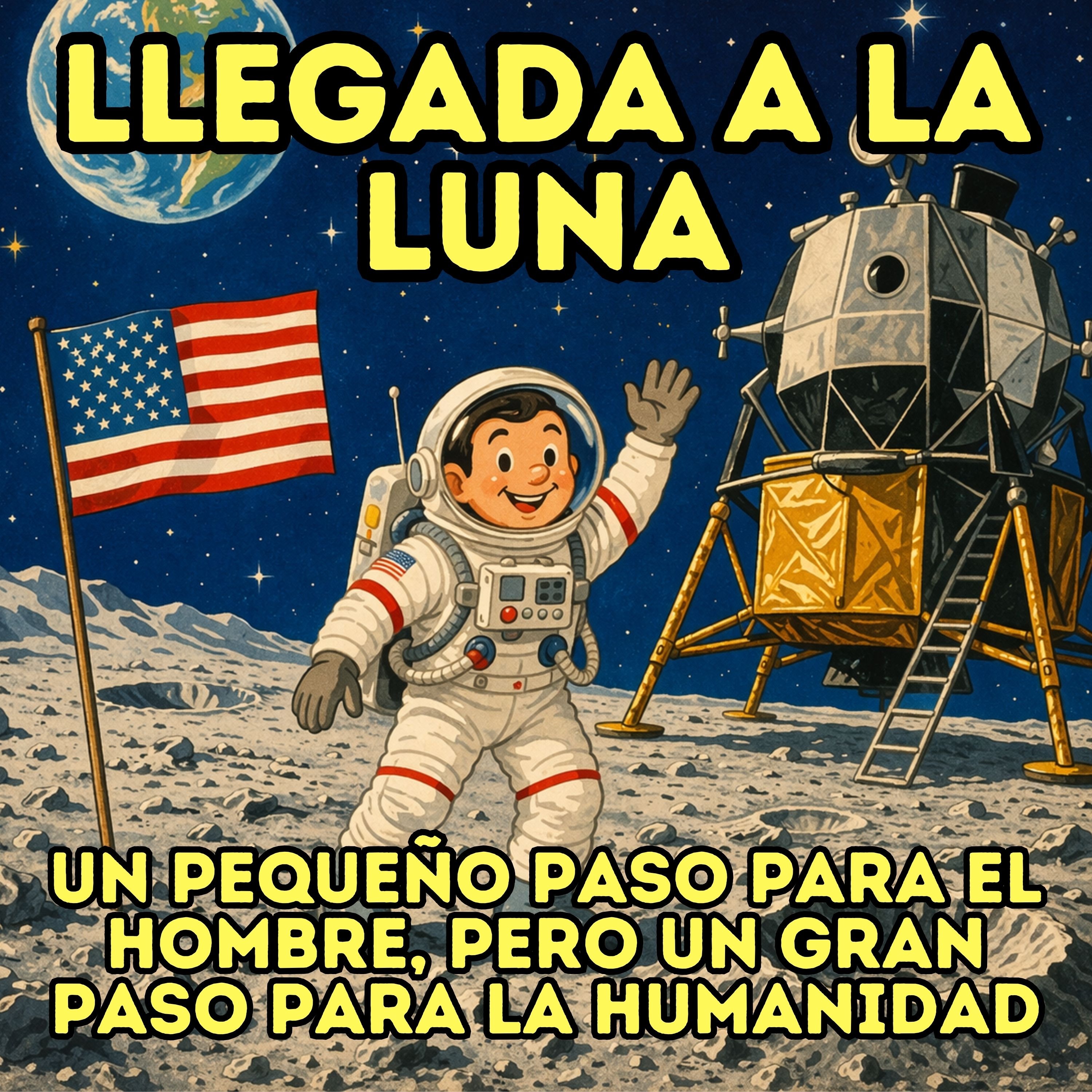 La llegada a la Luna: Un pequeño paso para el hombre, pero un gran paso para la humanidad