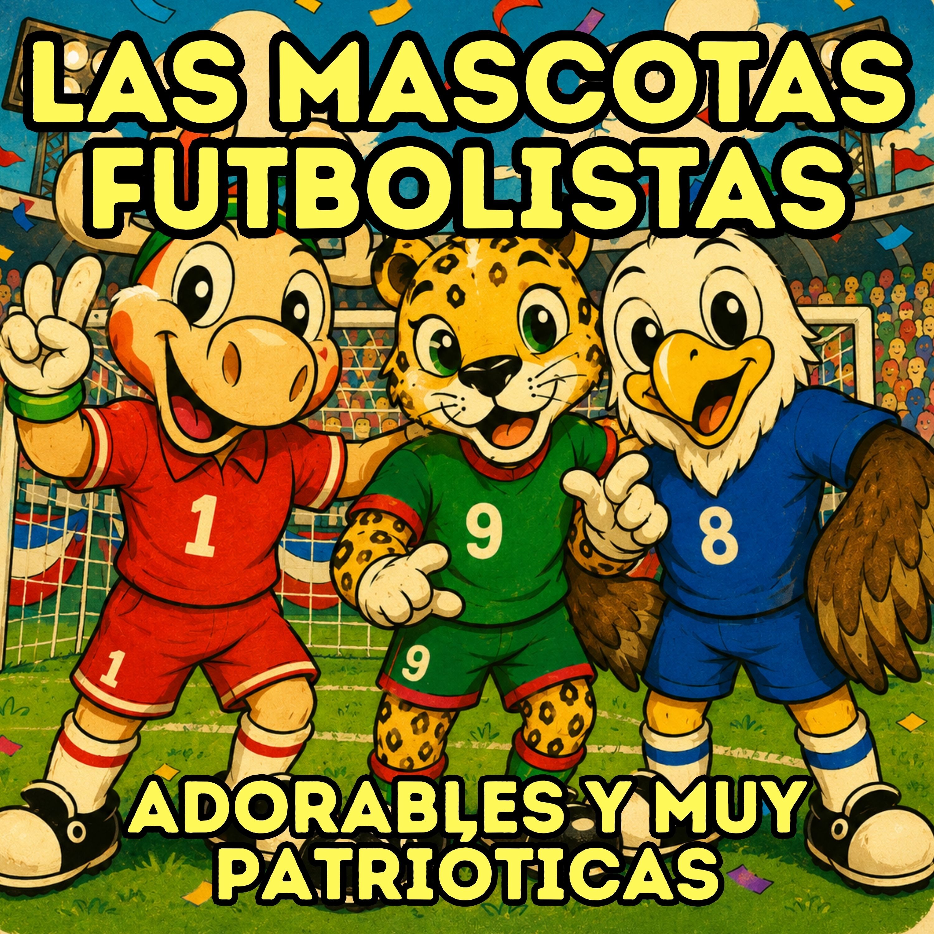 Las mascotas futbolistas: Adorables y muy patrióticas
