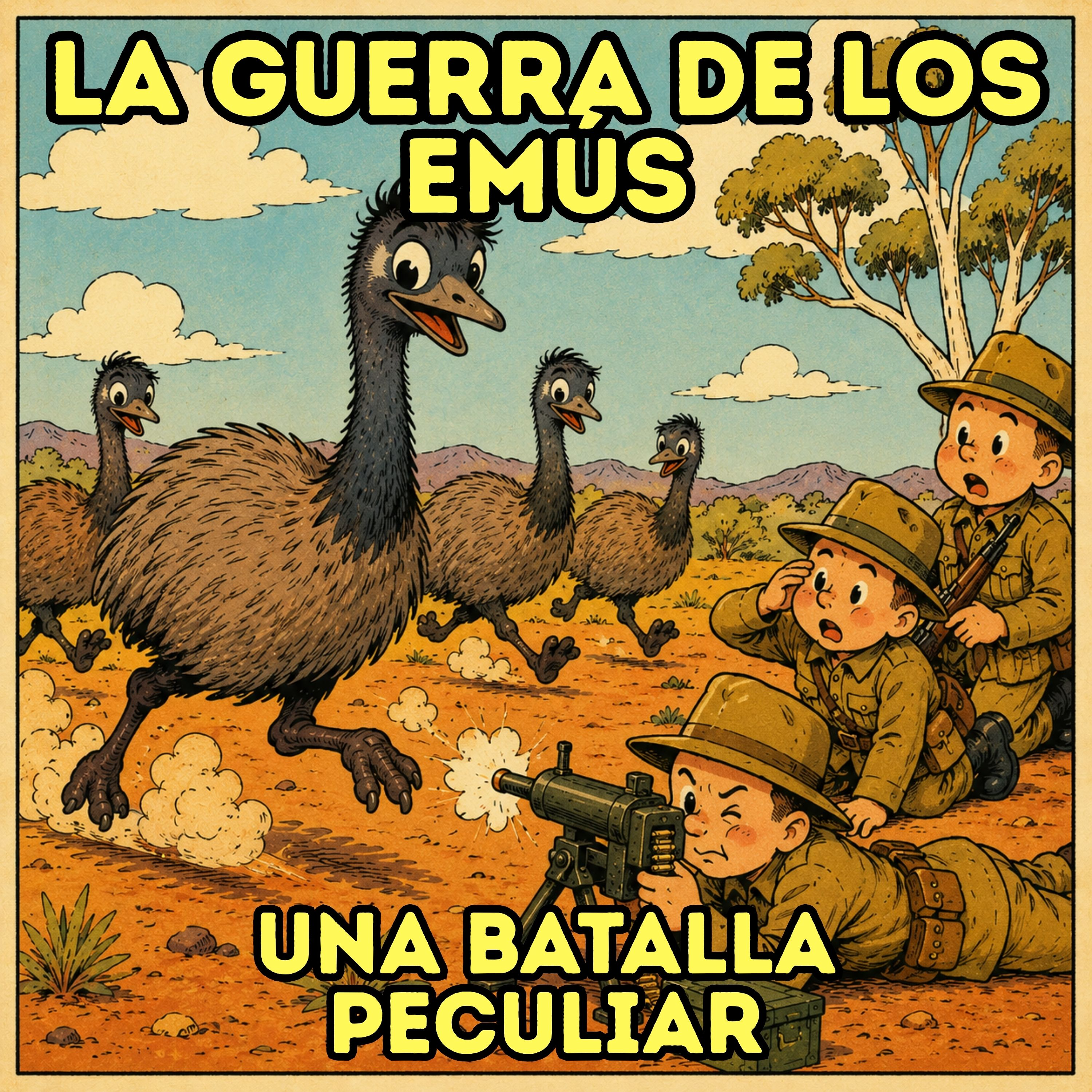La guerra de los emús: Una batalla peculiar