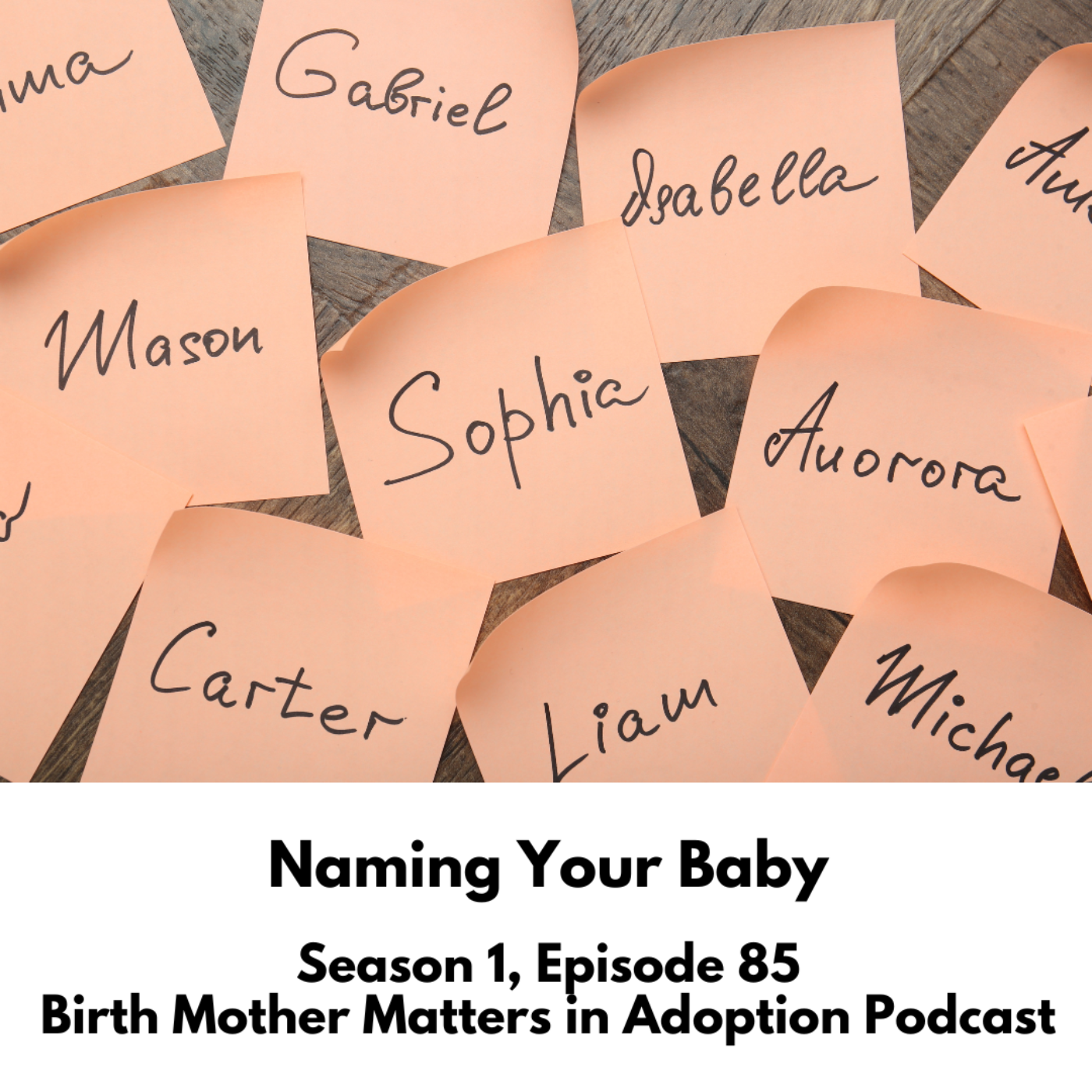 Birth Mother Matters in Adoption #85: Naming Your Baby episode artwork