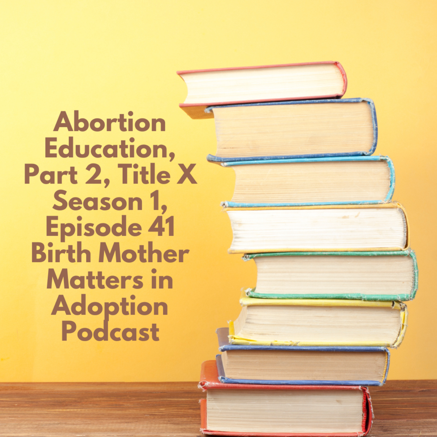 Birth Mother Matters in Adoption Episode 41: Abortion Education Part 2 Title X episode artwork
