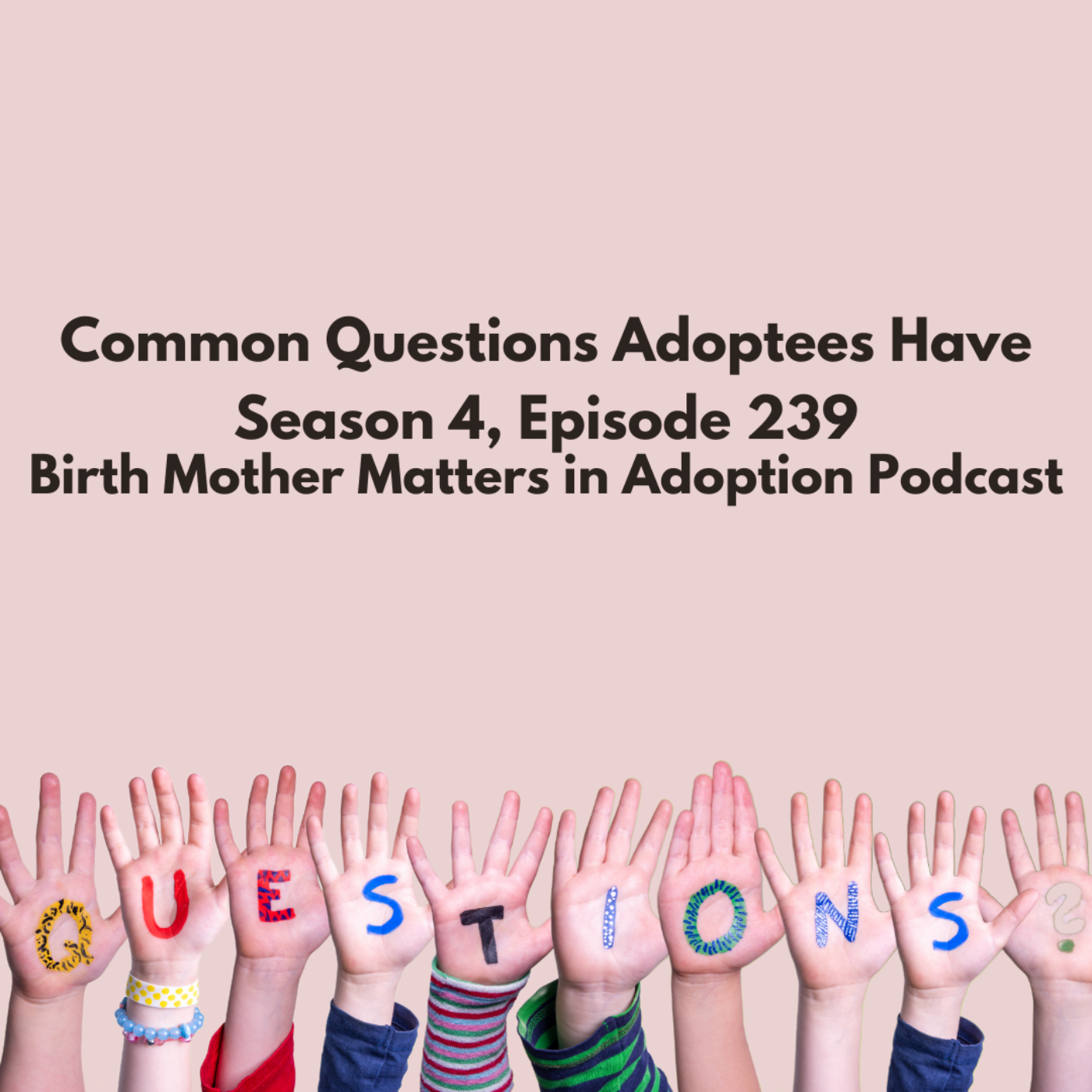Birth Mother Matters S4, Ep239; Common Questions Adoptees Have episode artwork