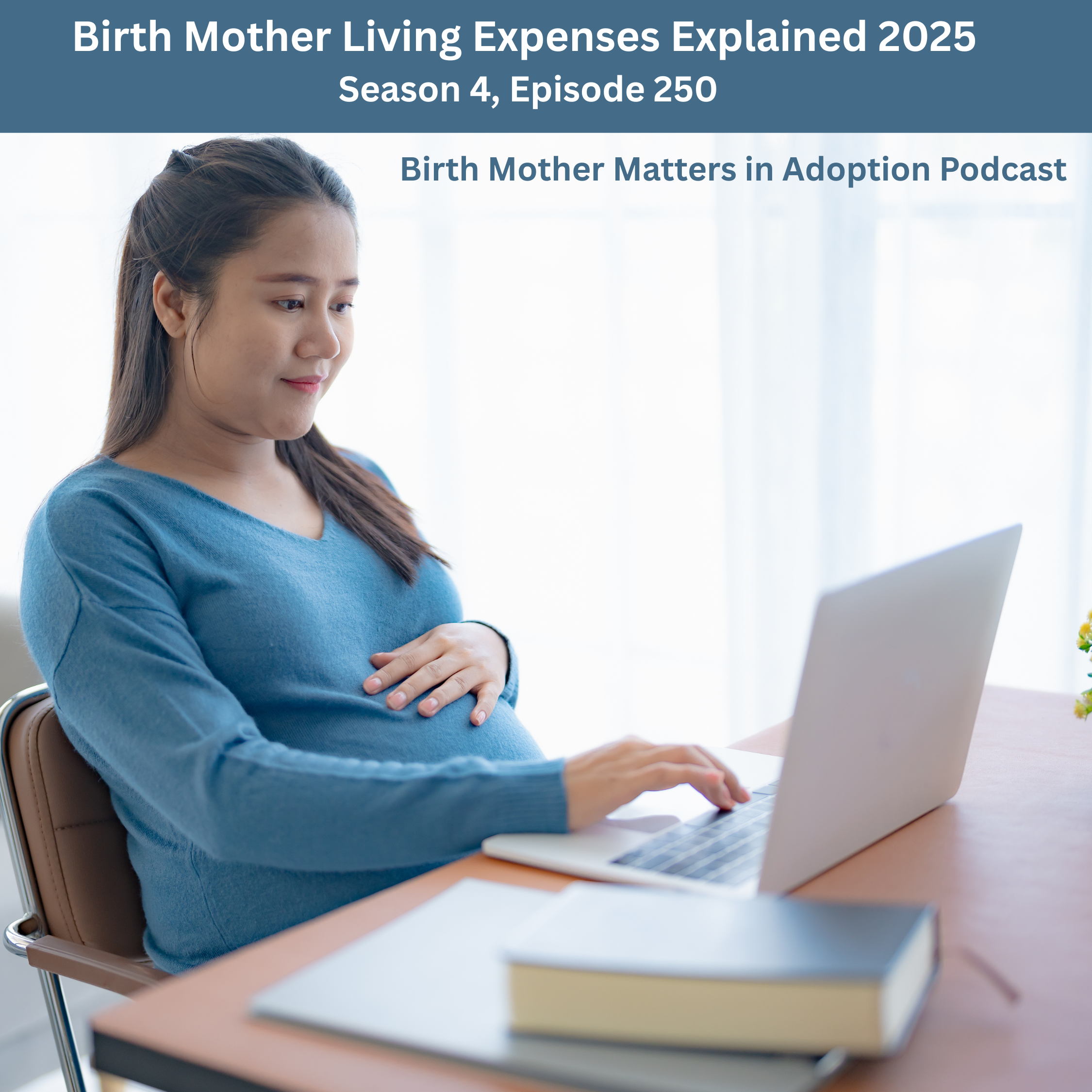 Birth Mother Matters in Adoption Season 4, Episode 250:  Birth Mother Living Expenses Explained 2025 episode artwork