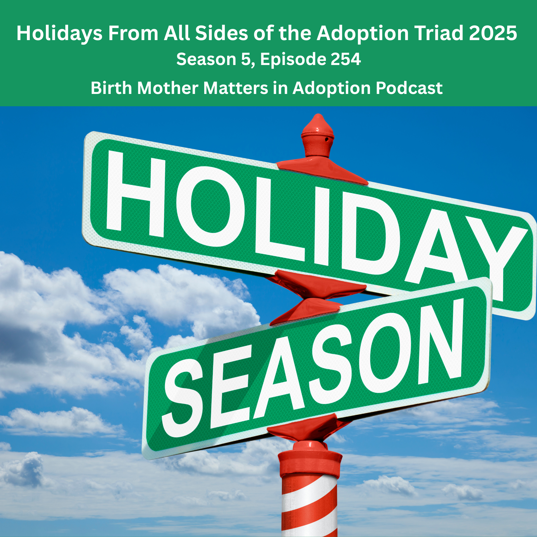 Birth Mother Matters in Adoption Season 5, Episode 254: The Holidays From All Sides of The Adoption Triad 2025 episode artwork