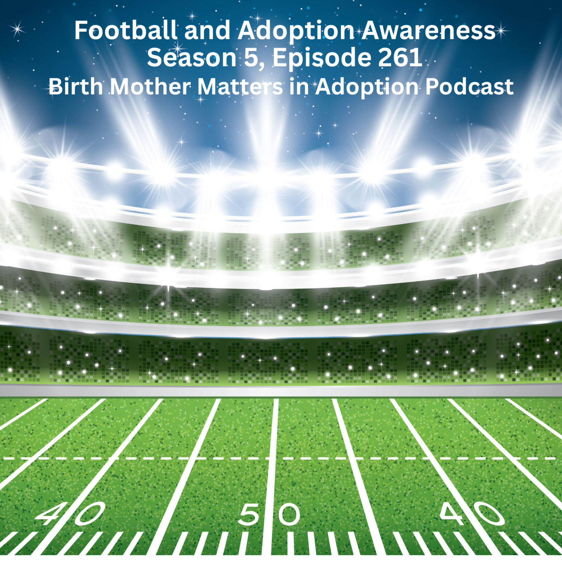 Birth Mother Matters in Adoption Season 5, Episode 261: Football and Adoption Awareness episode artwork