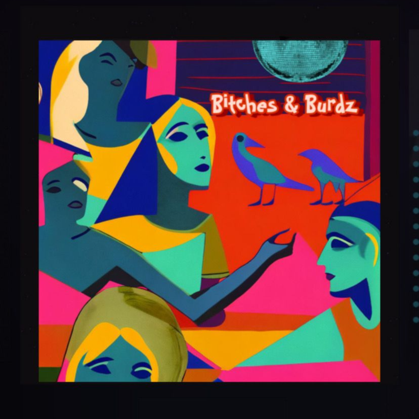 Bitches and Burdz podcast artwork