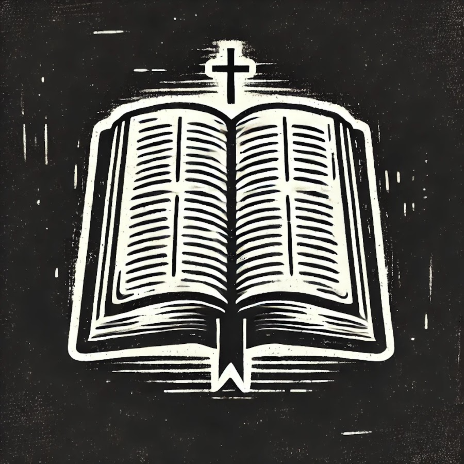 Black and White Bible cover art