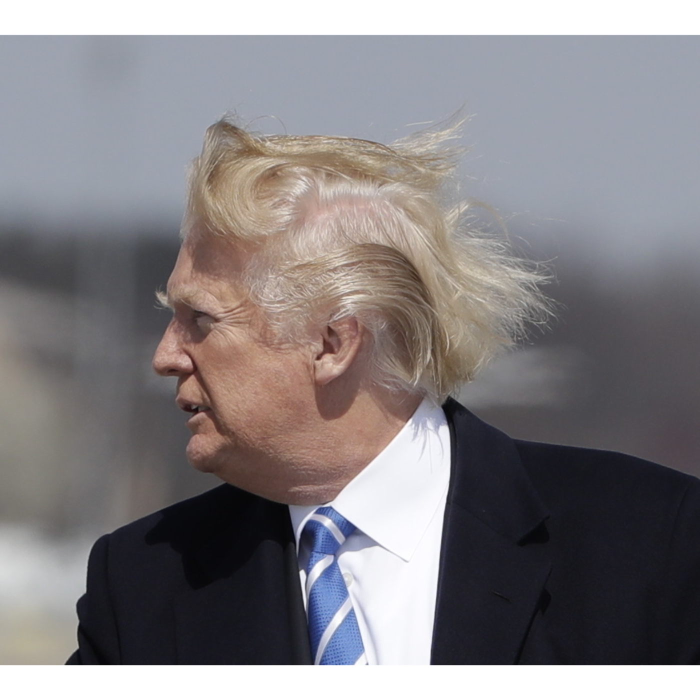 Trump Scared Man Walking 