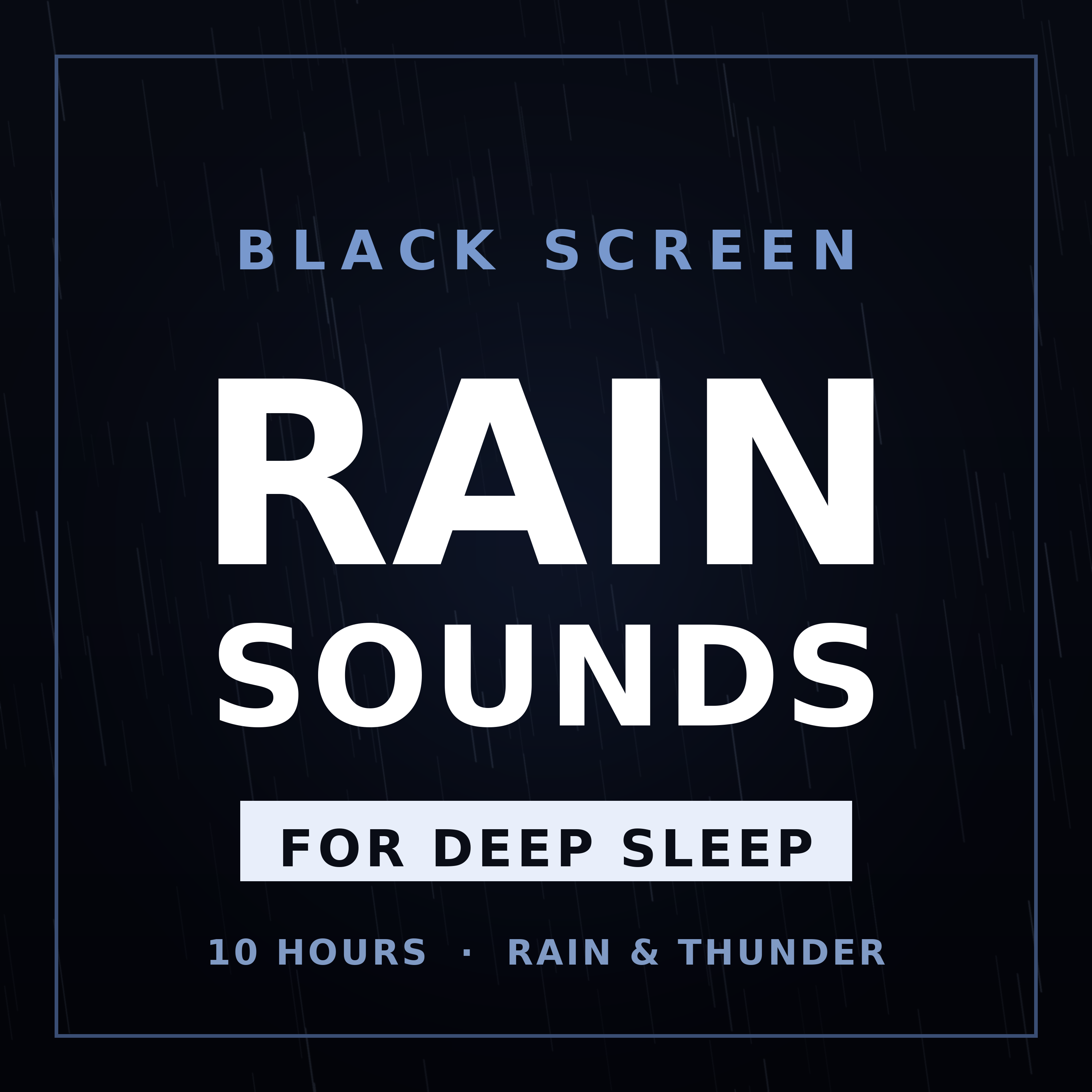 Rain and Thunder Sounds for Deep Sleep - Black Screen podcast artwork
