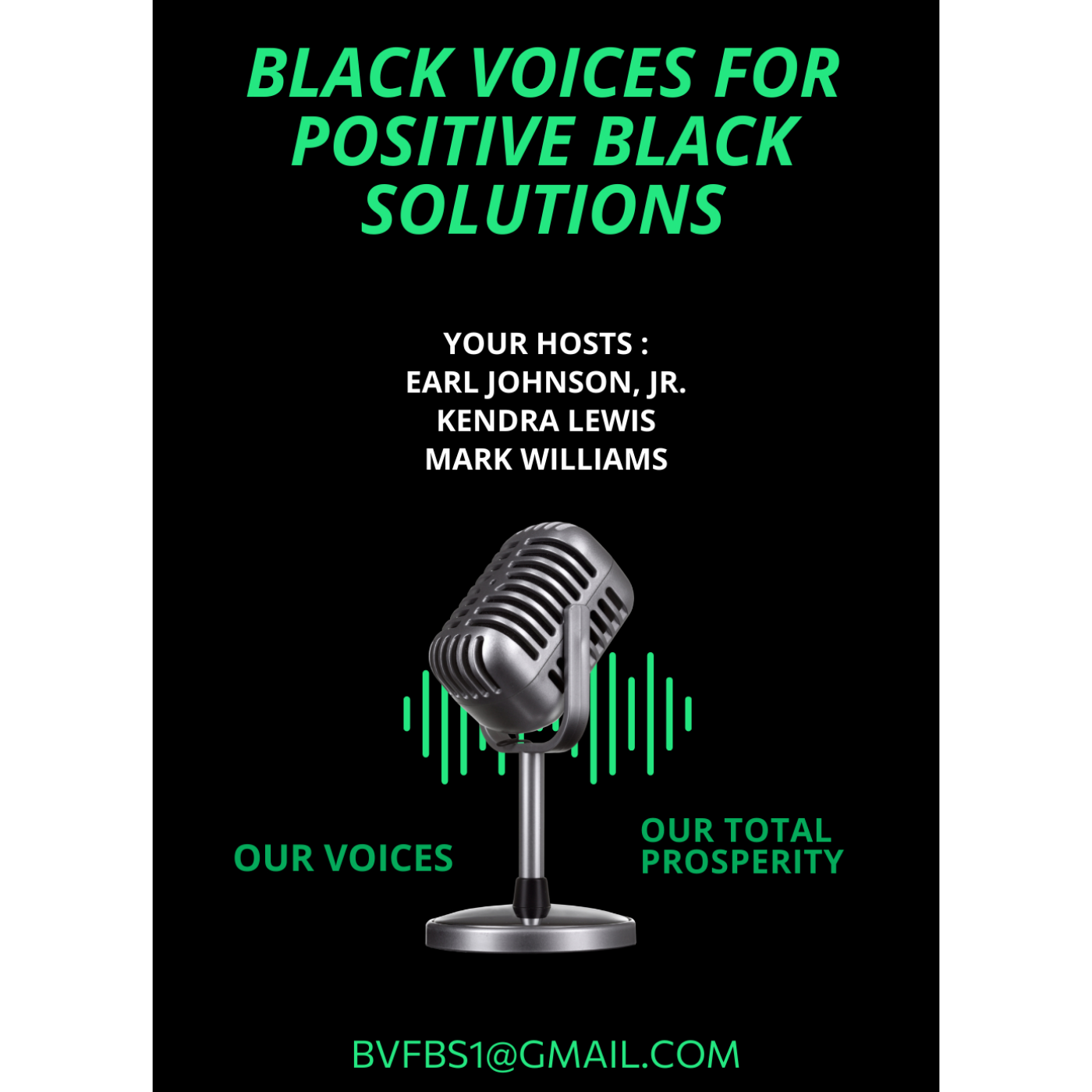 BLACK VOICES FOR POSITIVE BLACK SOLUTIONS