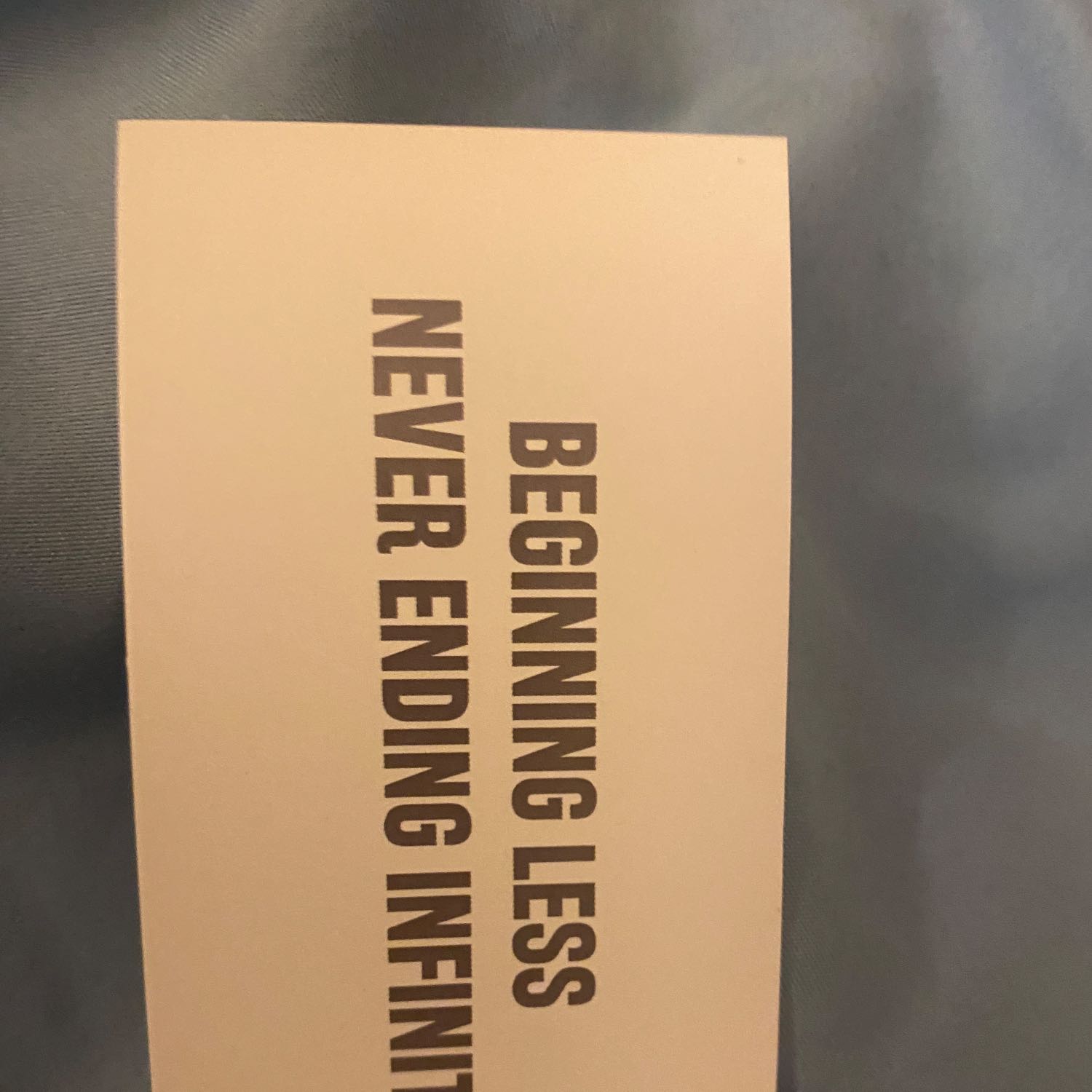cover of episode Beginning less never ending infinite 