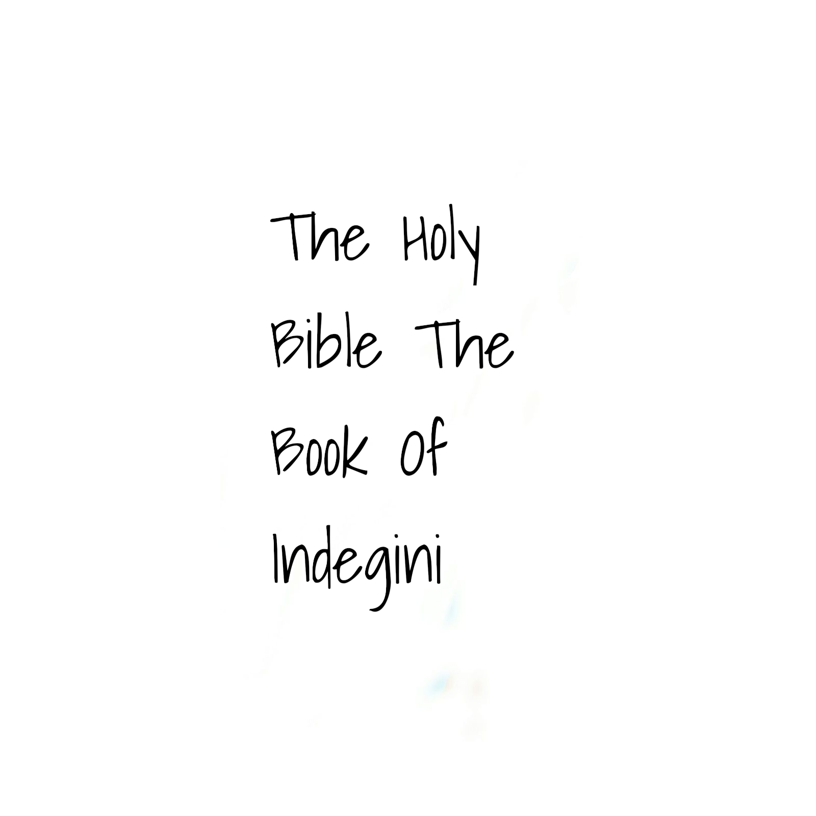 The book of indegini