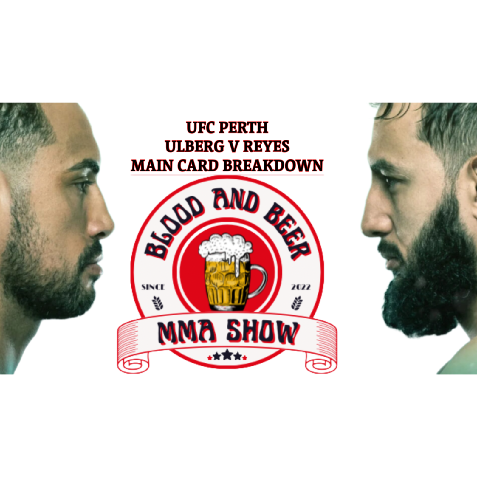 Blood and Beer 187: UFC Perth Main Card Breakdown! Ulberg v Reyes episode artwork