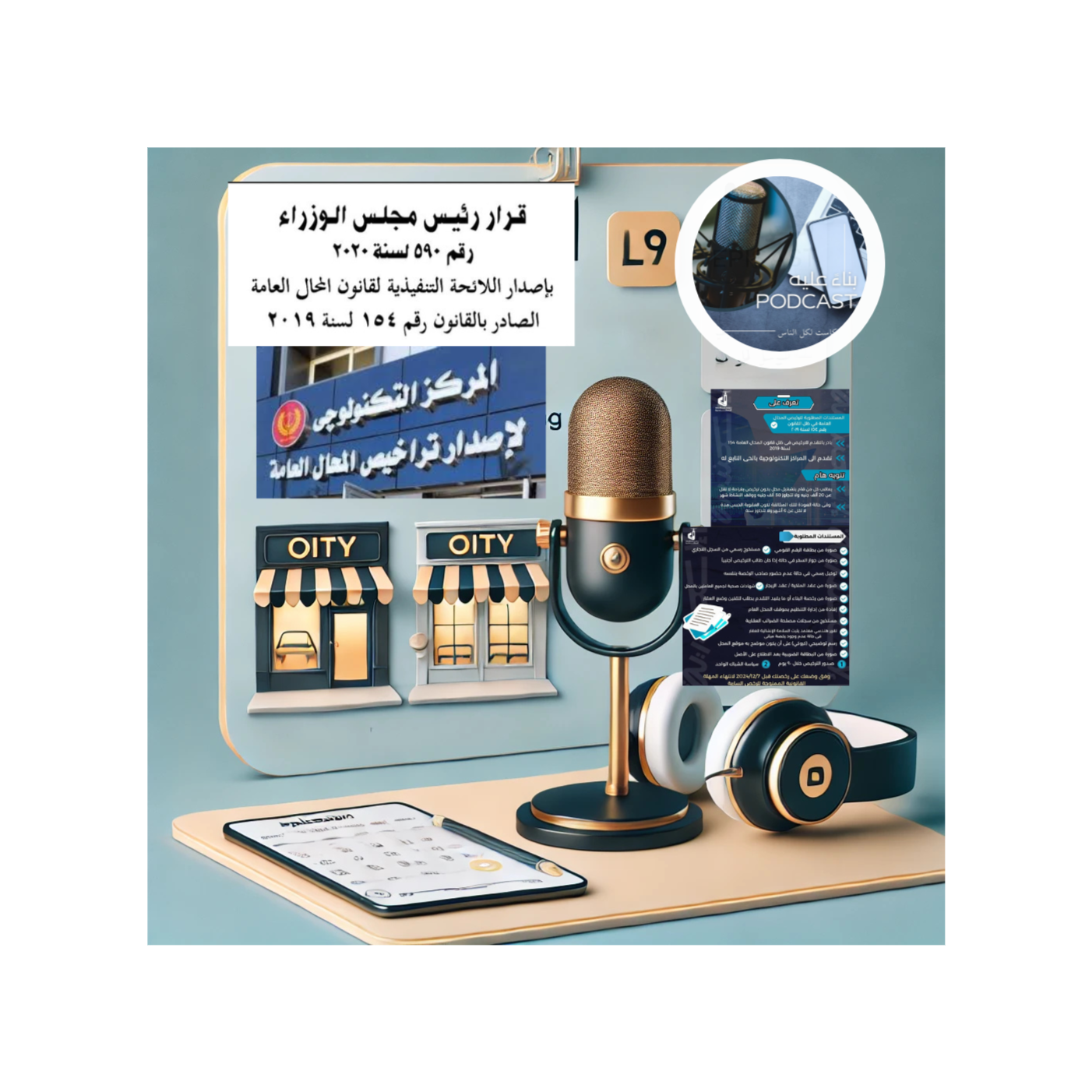 الحلقة الثانية من بودكاست بناءً عليه تراخيص المحال التجارية  episode artwork