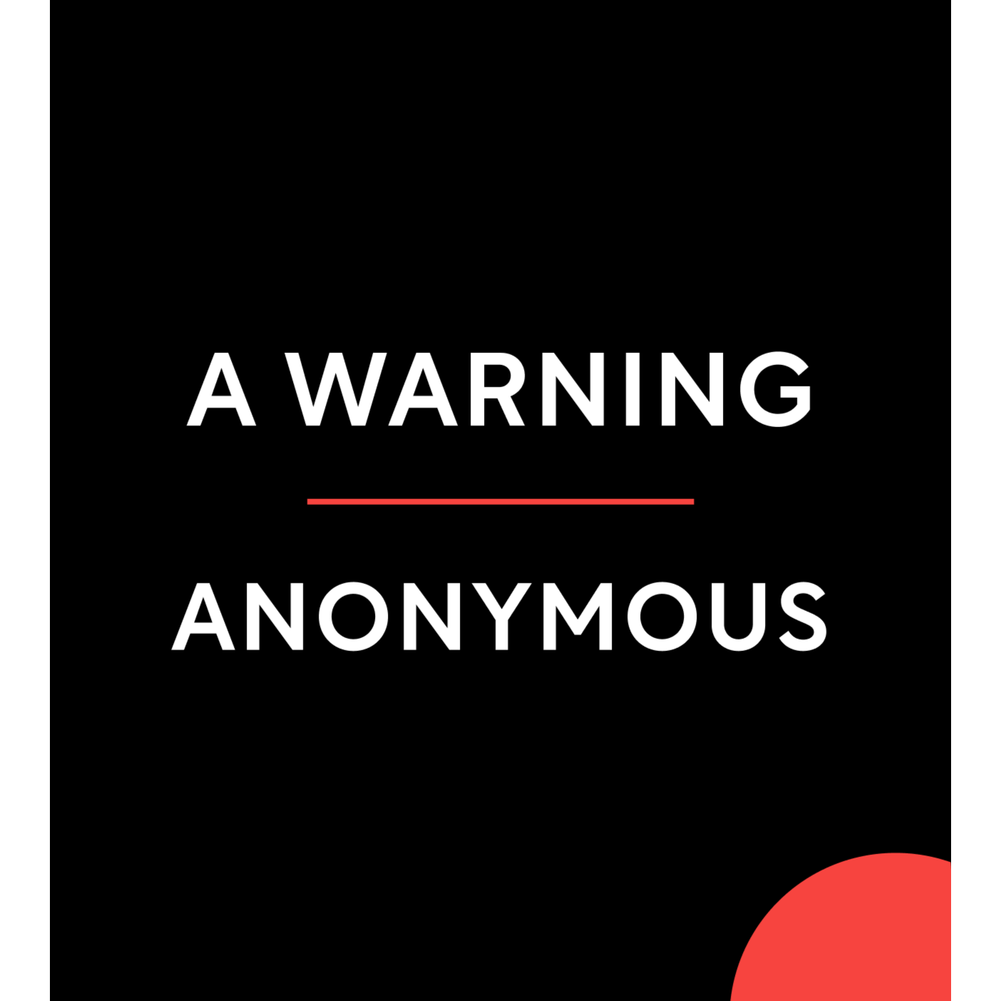 A Warning Anonymous episode artwork