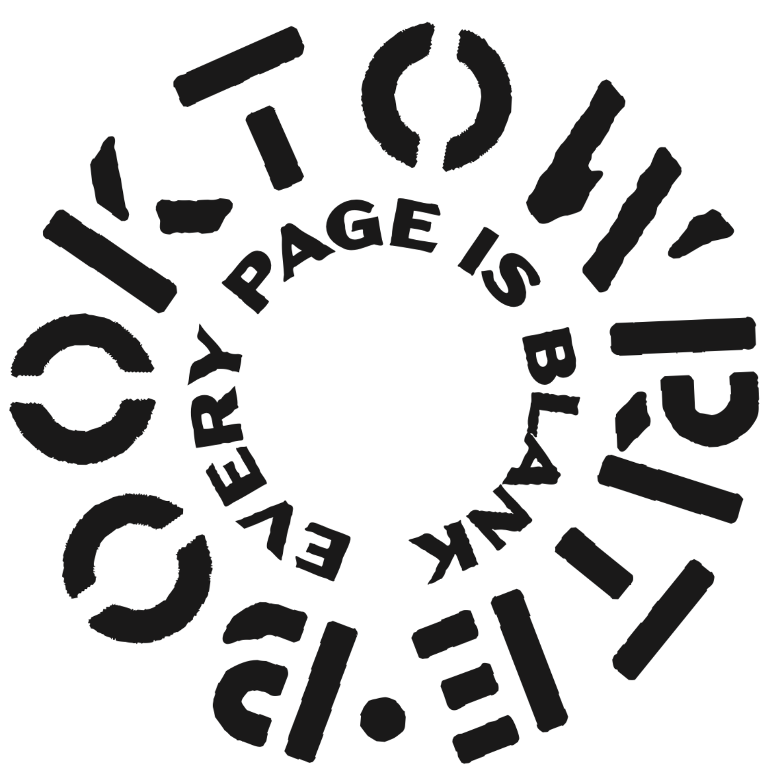 Artwork for booktowrite: every page is blank.