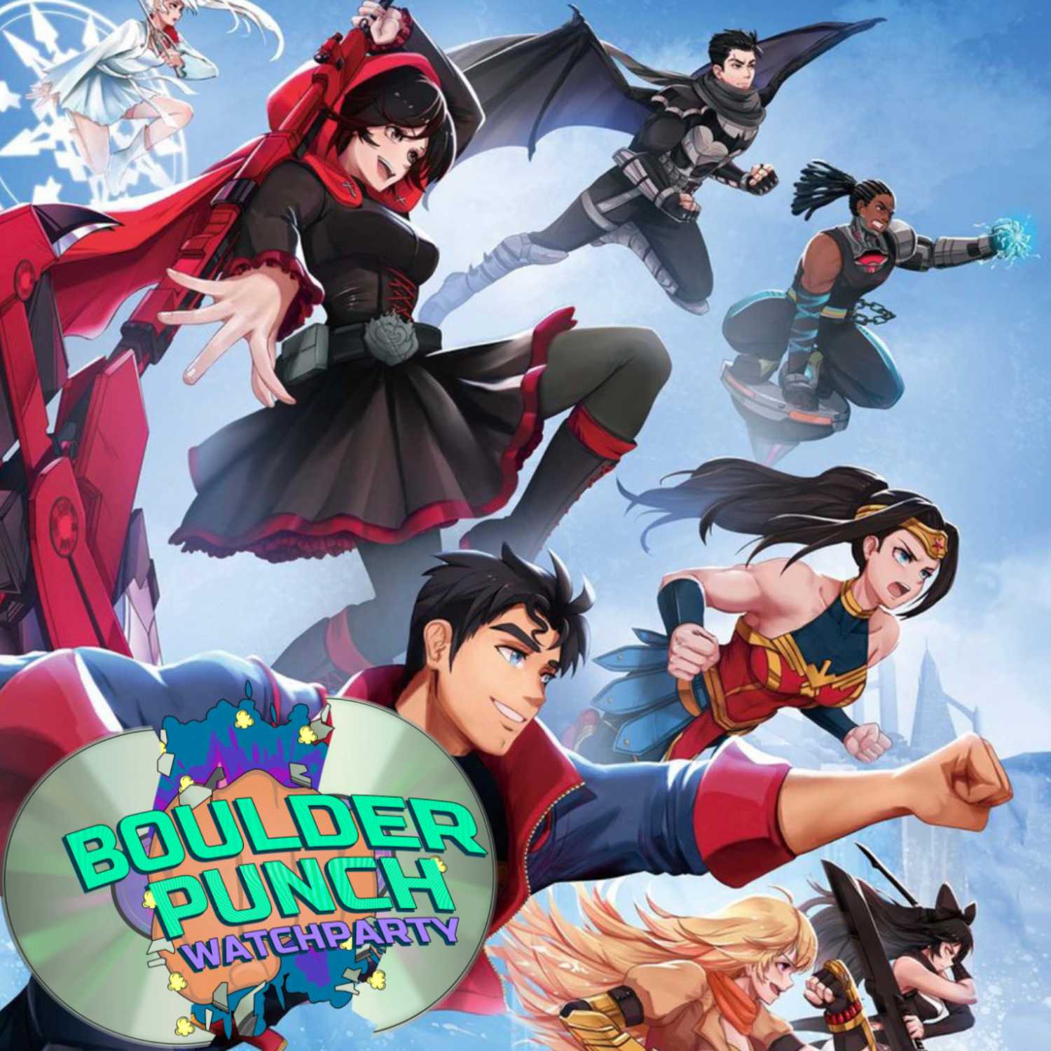EP 42 - JUSTICE LEAGUE x RWBY: SUPERHEROES AND HUNTSMEN - PART ONE (2023) episode artwork