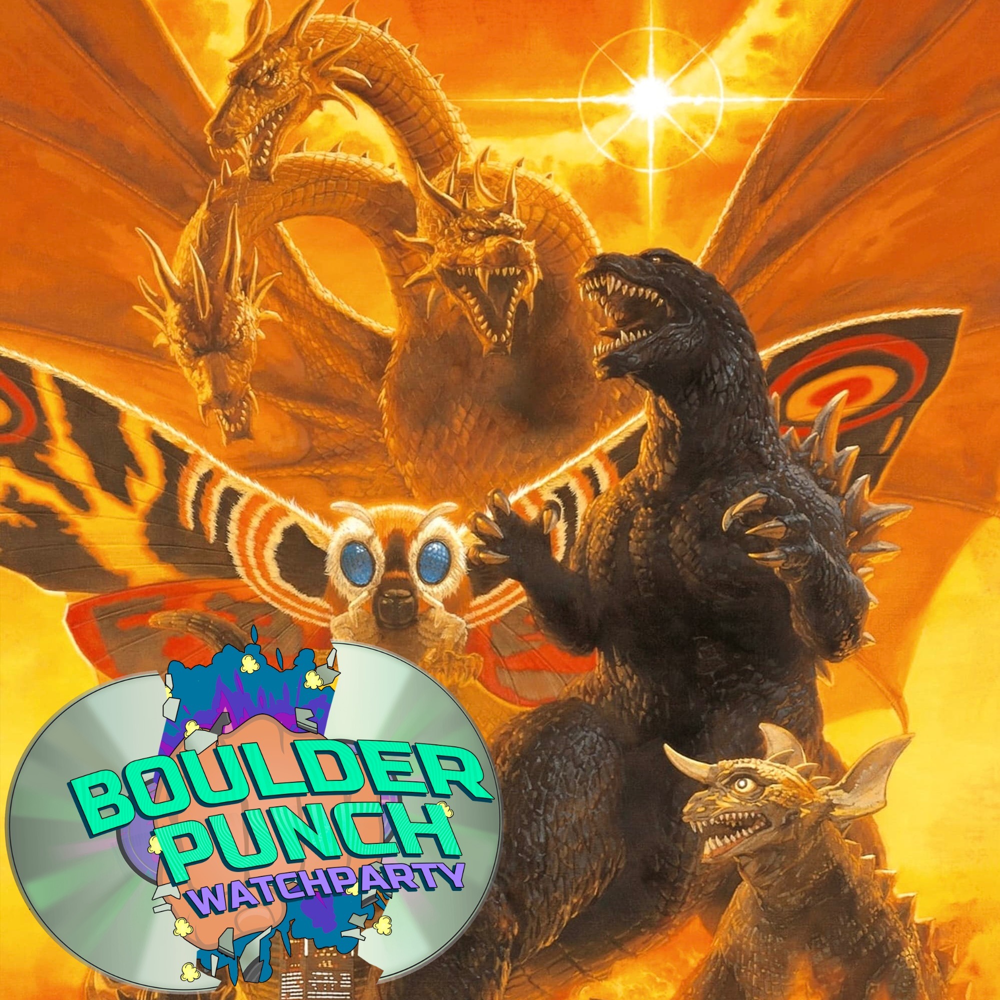 EP 73 - GODZILLA, MOTHRA, AND KING GHIDORAH: GIANT MONSTERS ALL-OUT ATTACK (2001) episode artwork