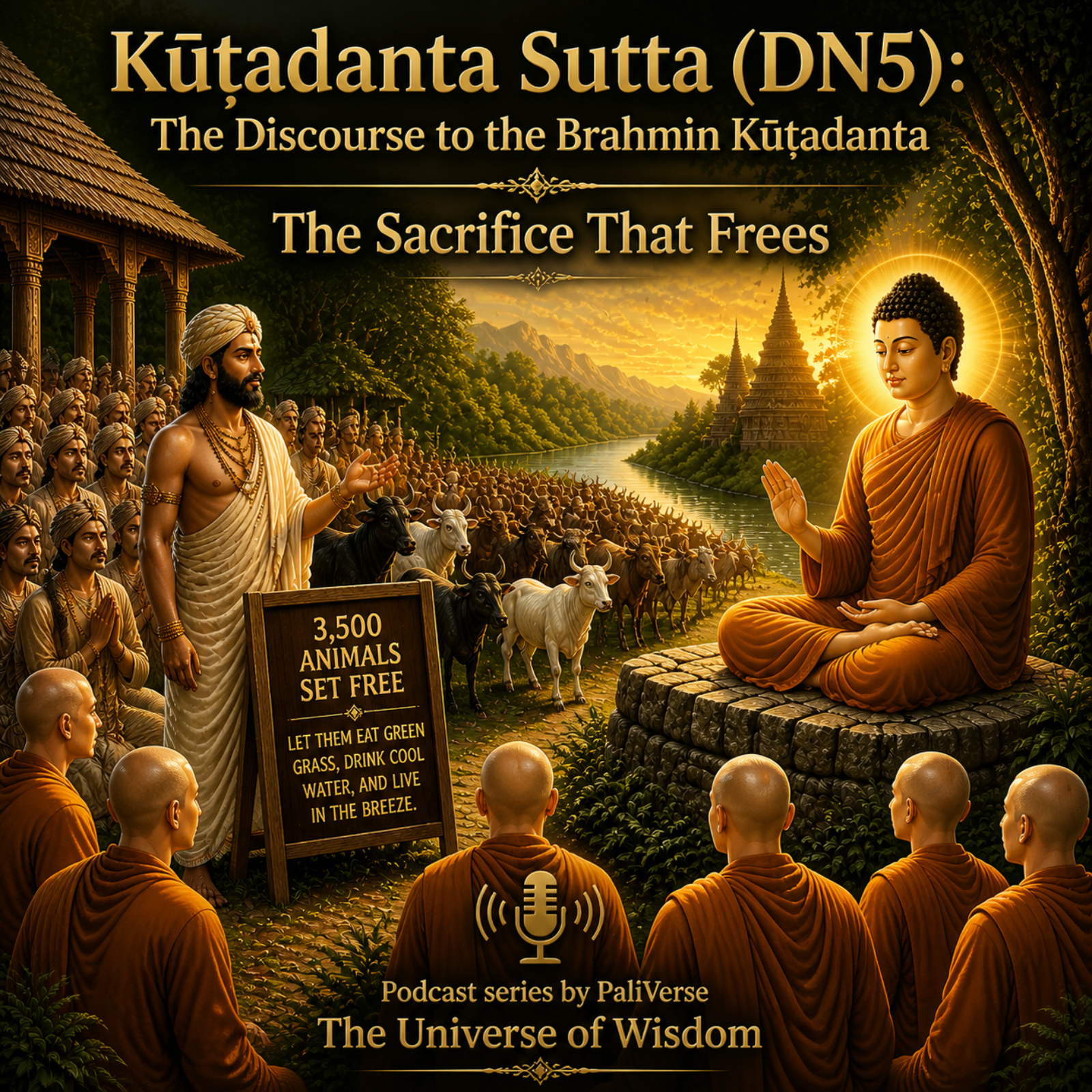 Kūṭadanta Sutta (DN5): The Discourse to the Brahmin Kūṭadanta —The Sacrifice That Frees