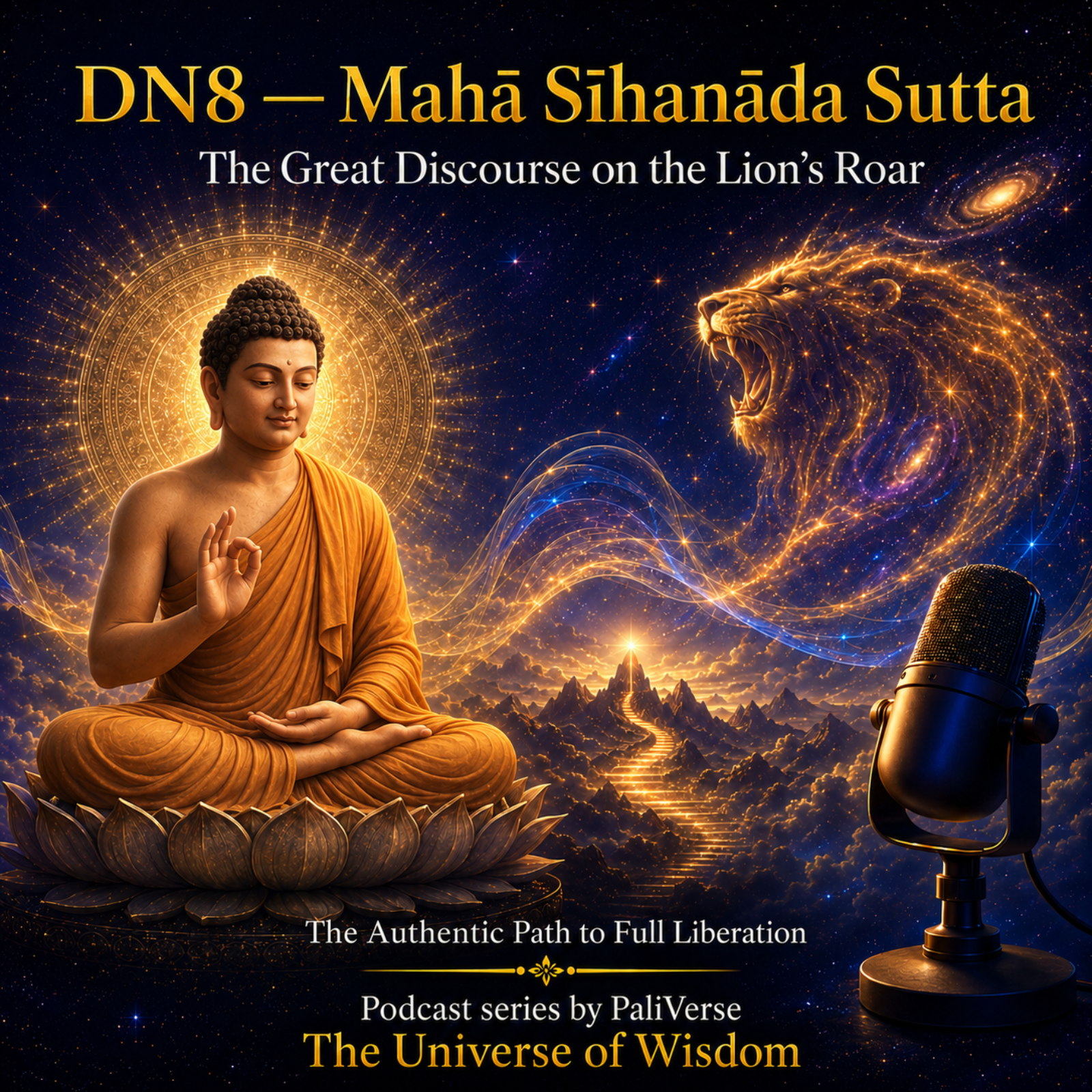 Mahā Sīhanāda Sutta ( DN8): The Great Discourse on the Lion’s Roar — The Authentic Path to Full Liberation