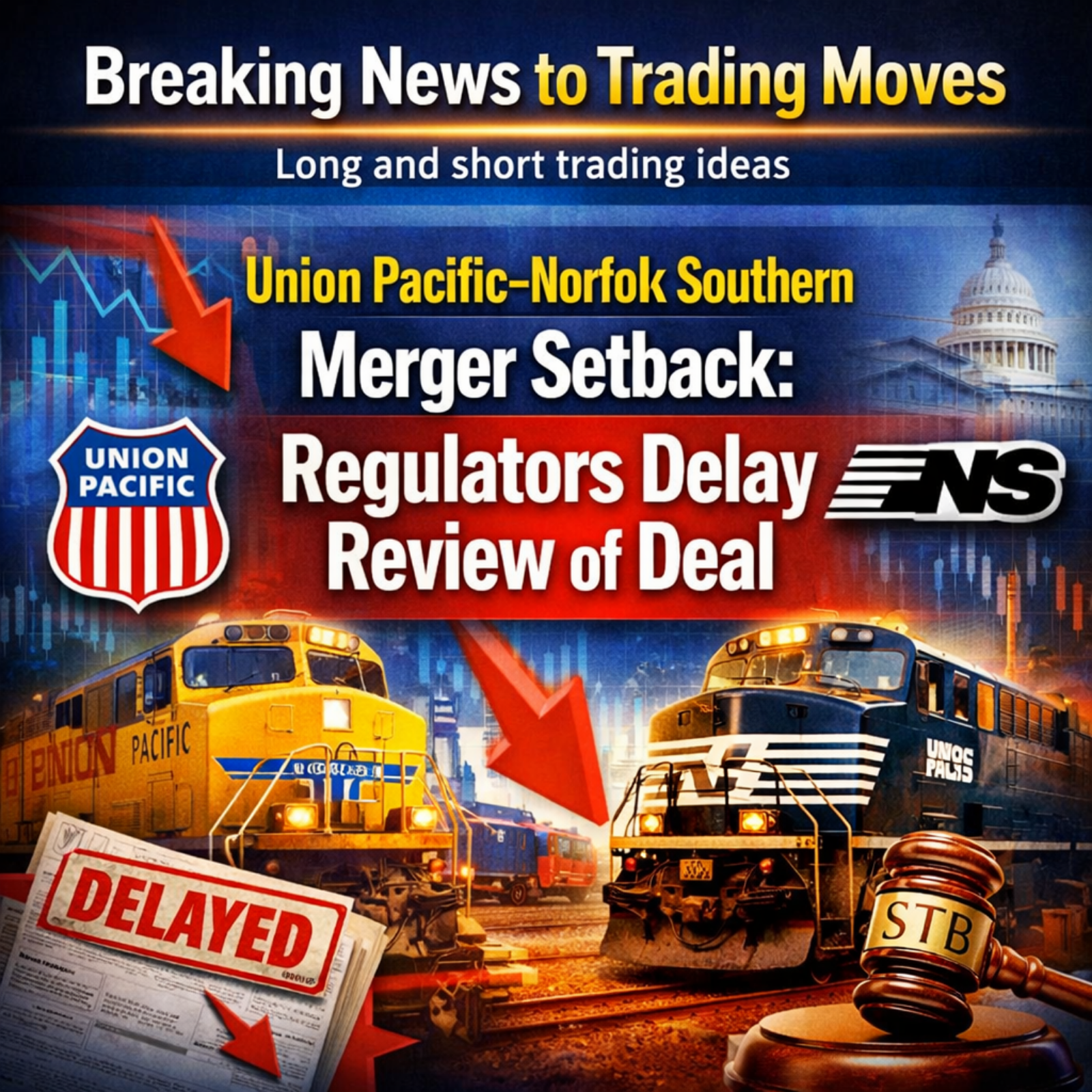 The Union Pacific-Norfolk Southern Merger: Regulatory Delays and Market Impacts episode artwork