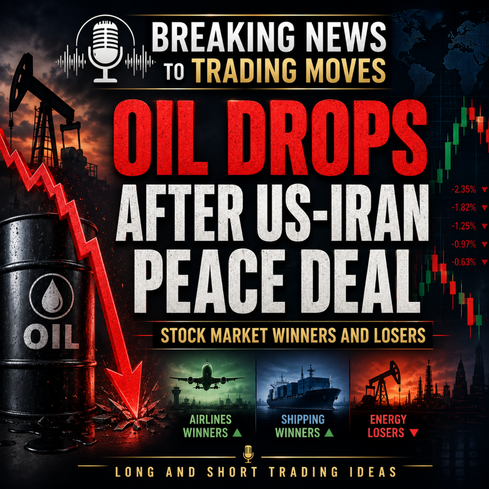 Oil drops after the US and Iran reach an initial peace agreement episode artwork