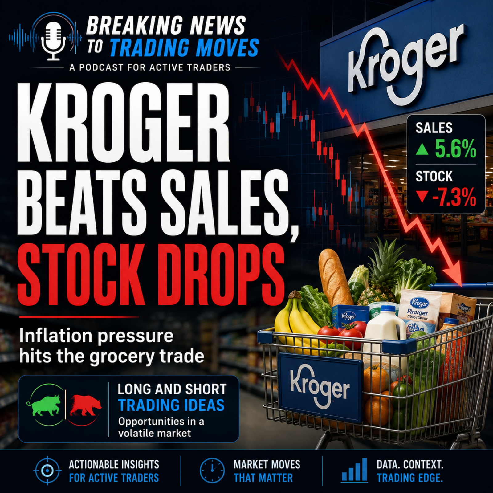 Kroger beats sales, but inflation worries send the stock lower episode artwork