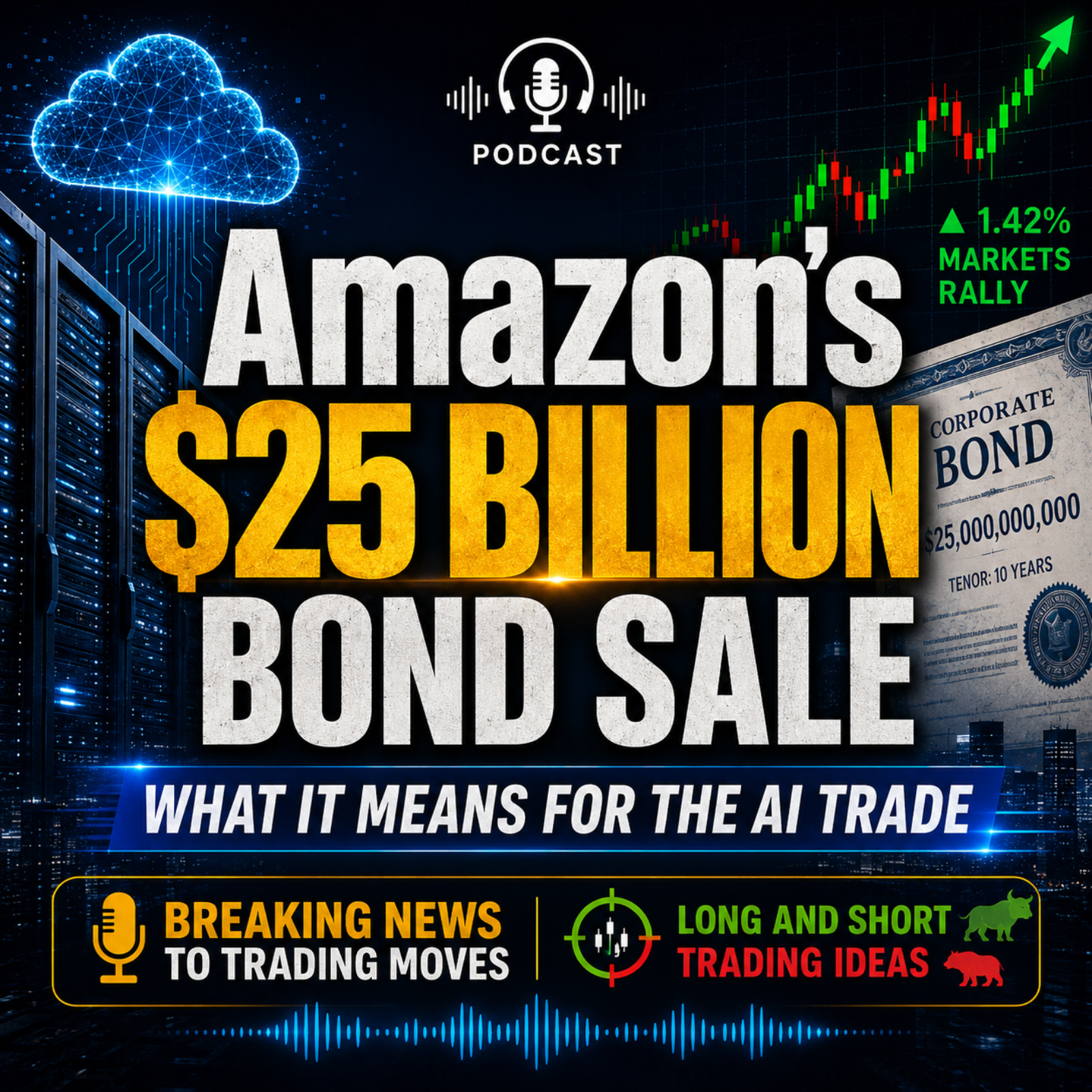 Amazon’s $25 billion bond sale is a major signal for the AI trade. episode artwork