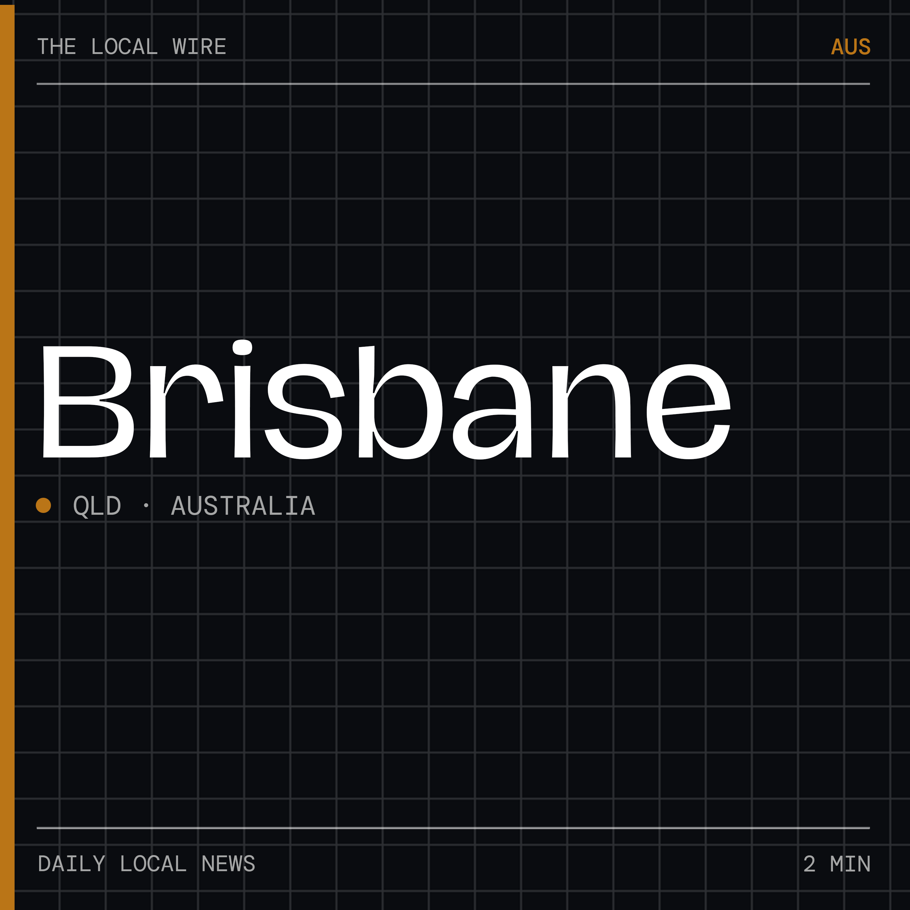 Brisbane News Today | 2 Min | The Local Wire podcast artwork
