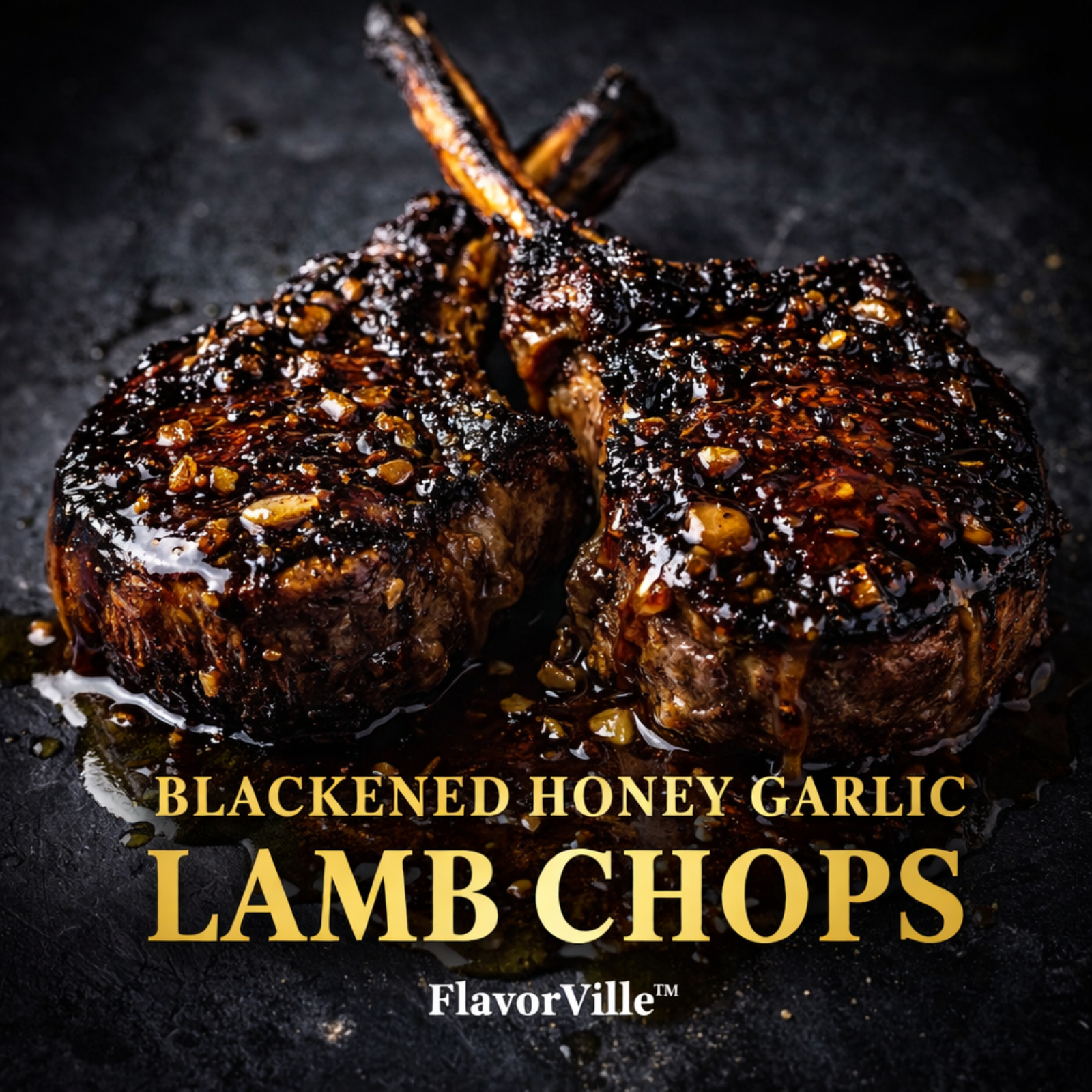  Blackened Honey Garlic Lamb Chops: The Fire-Glazed Crave Level
