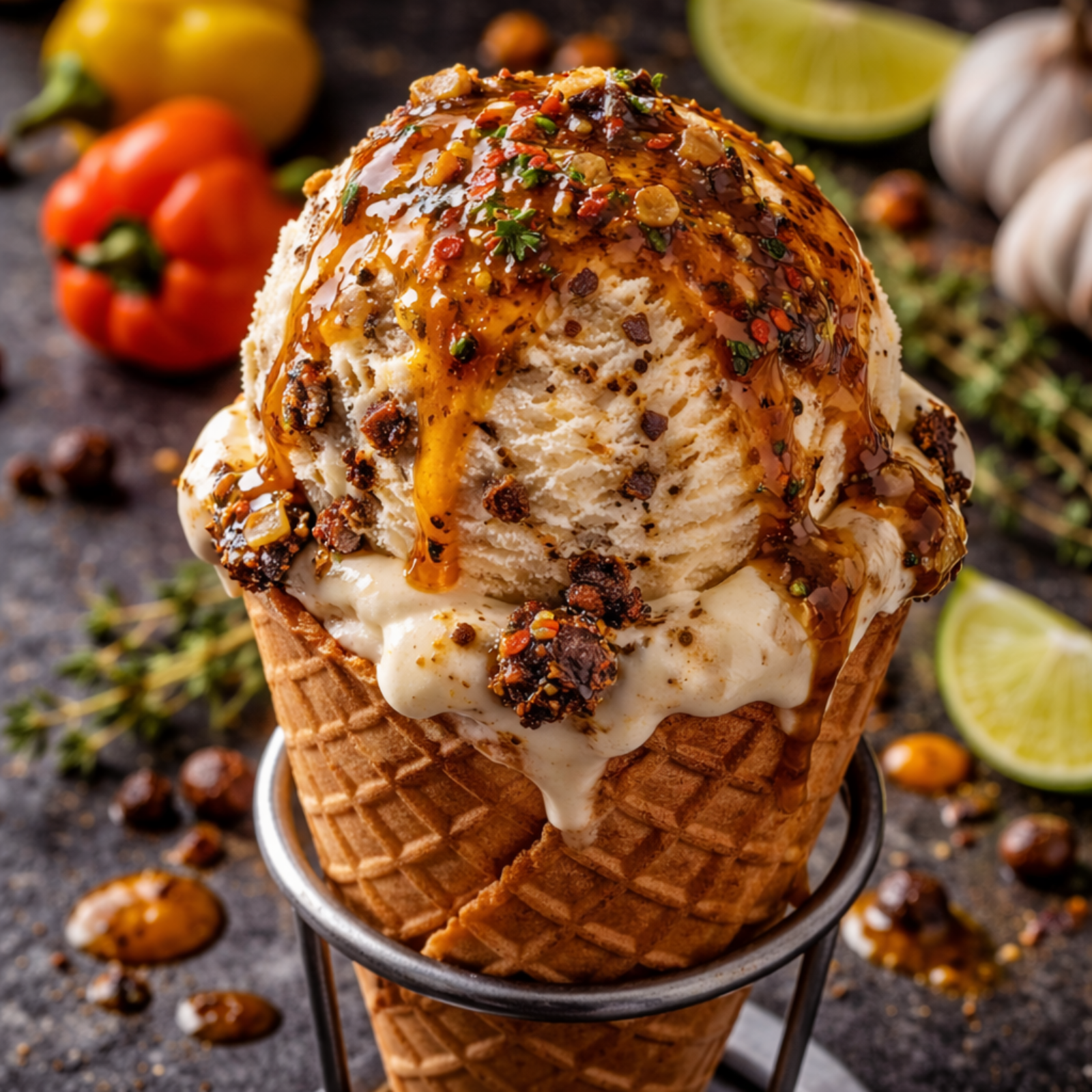 Jerk Marinade Ice Cream: Sweet Heat Shock (FlavorVille™)