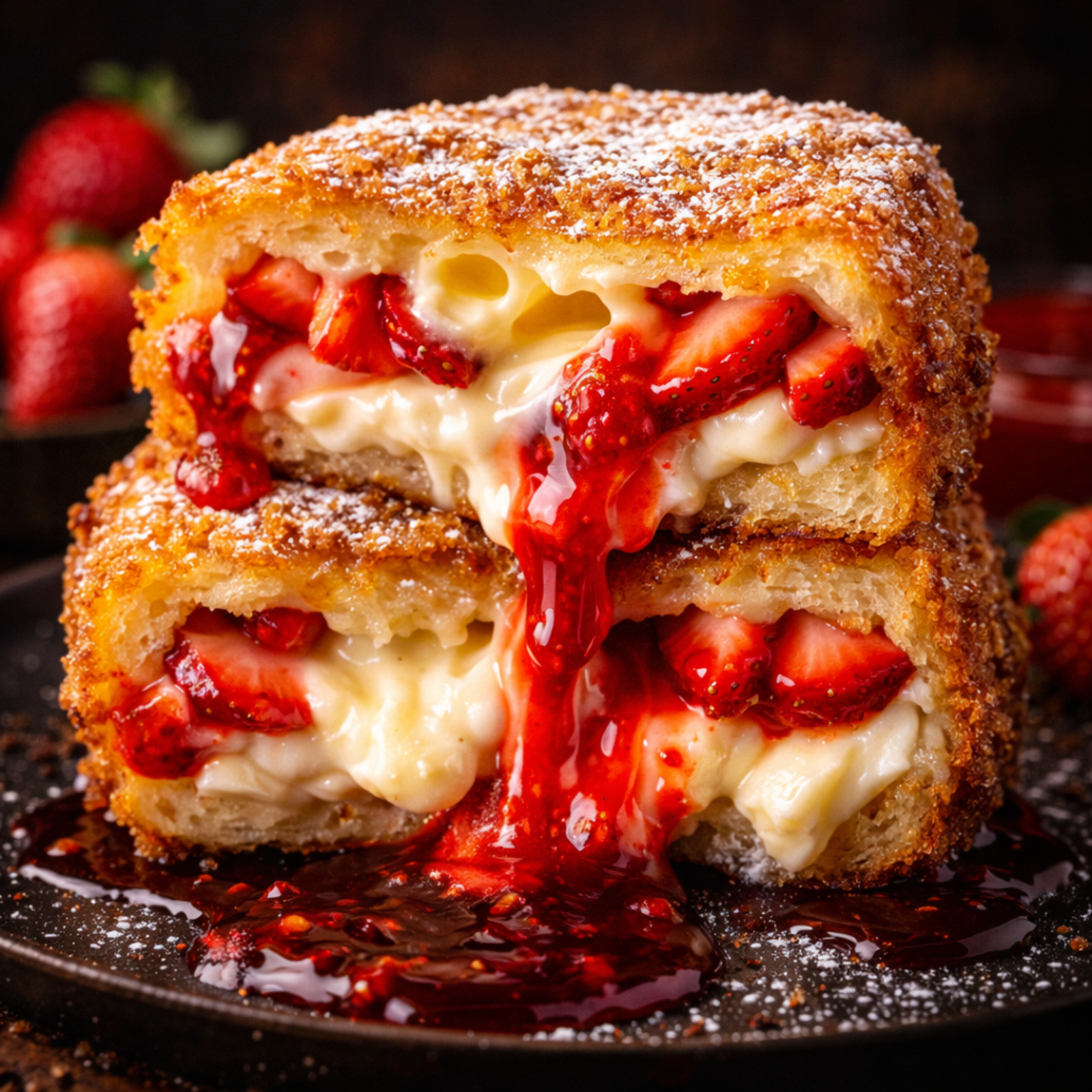 Molten Peanut Butter Brownie Burger (FlavorVille™)  