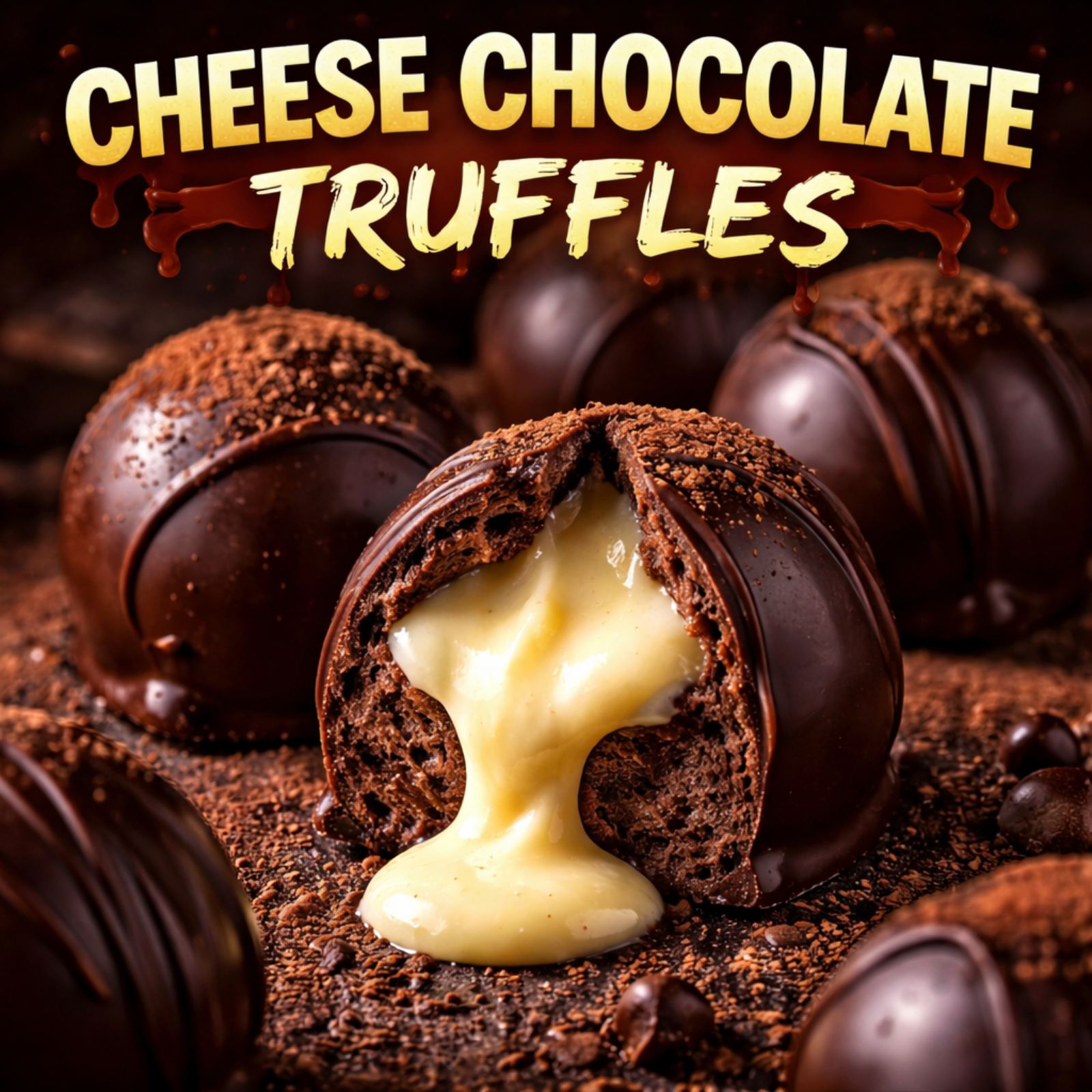 Melted Cheese Chocolate Truffles 