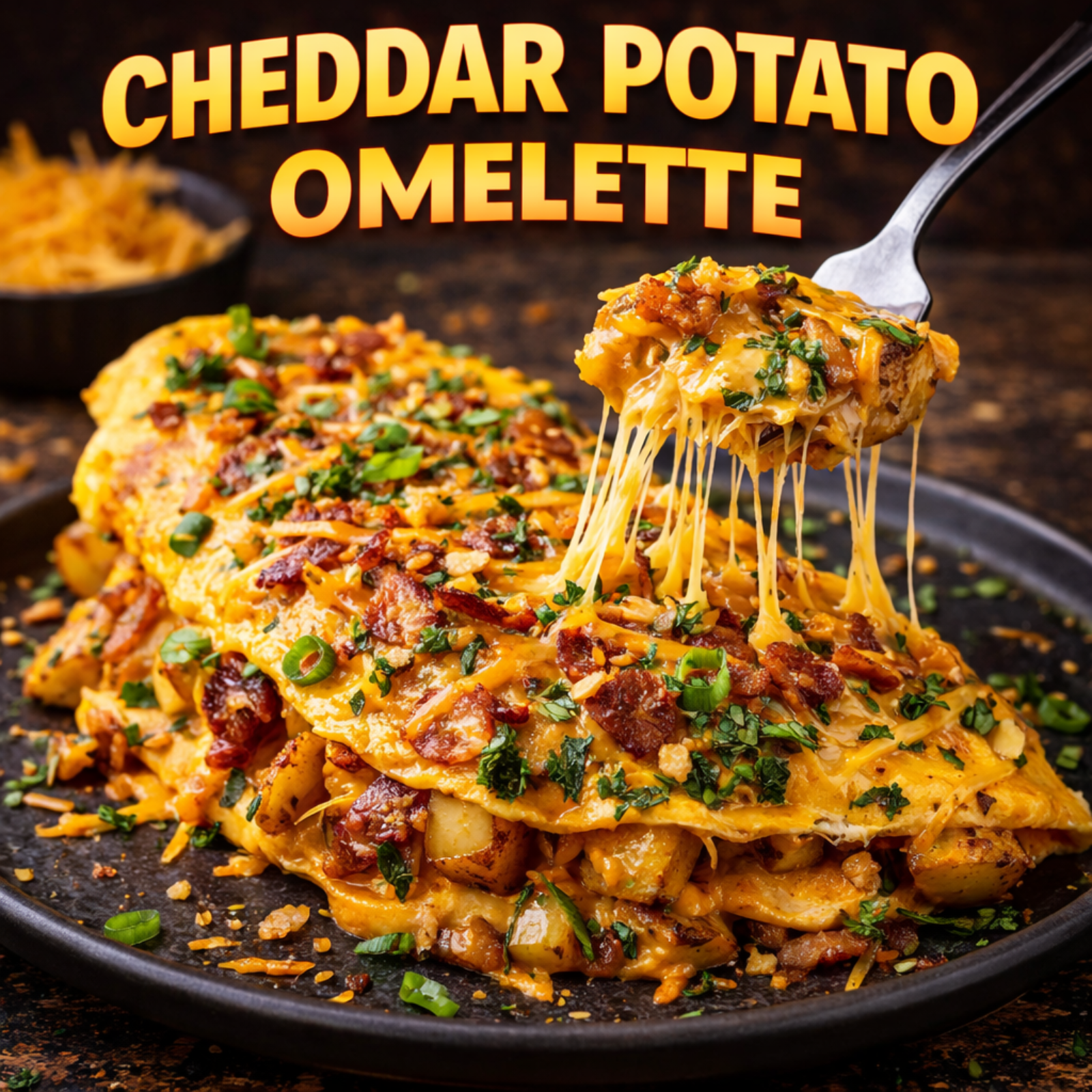 Cheddar Potato Omelette Upgrade 