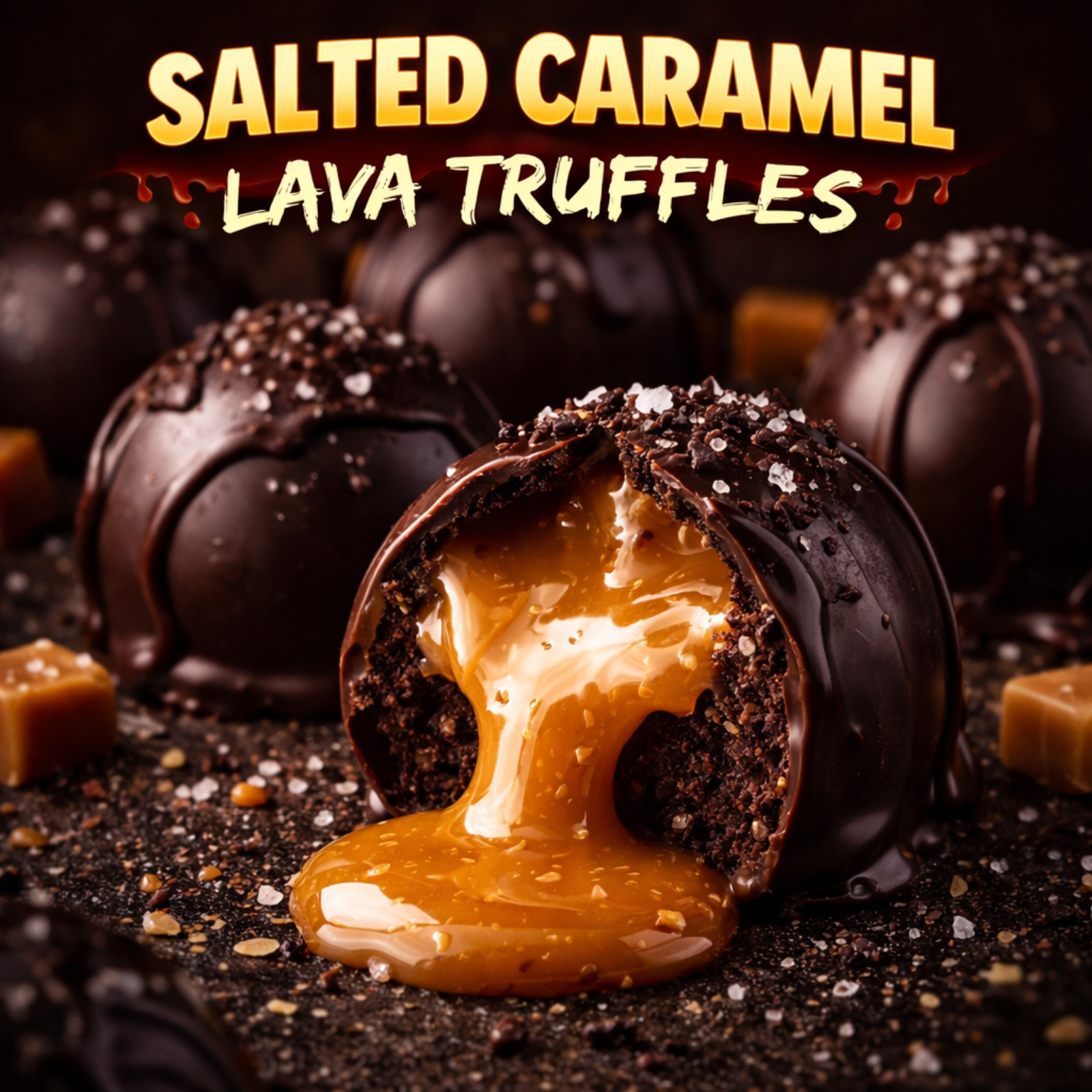 Salted Caramel Lava Truffles (Brian M. Inspired)