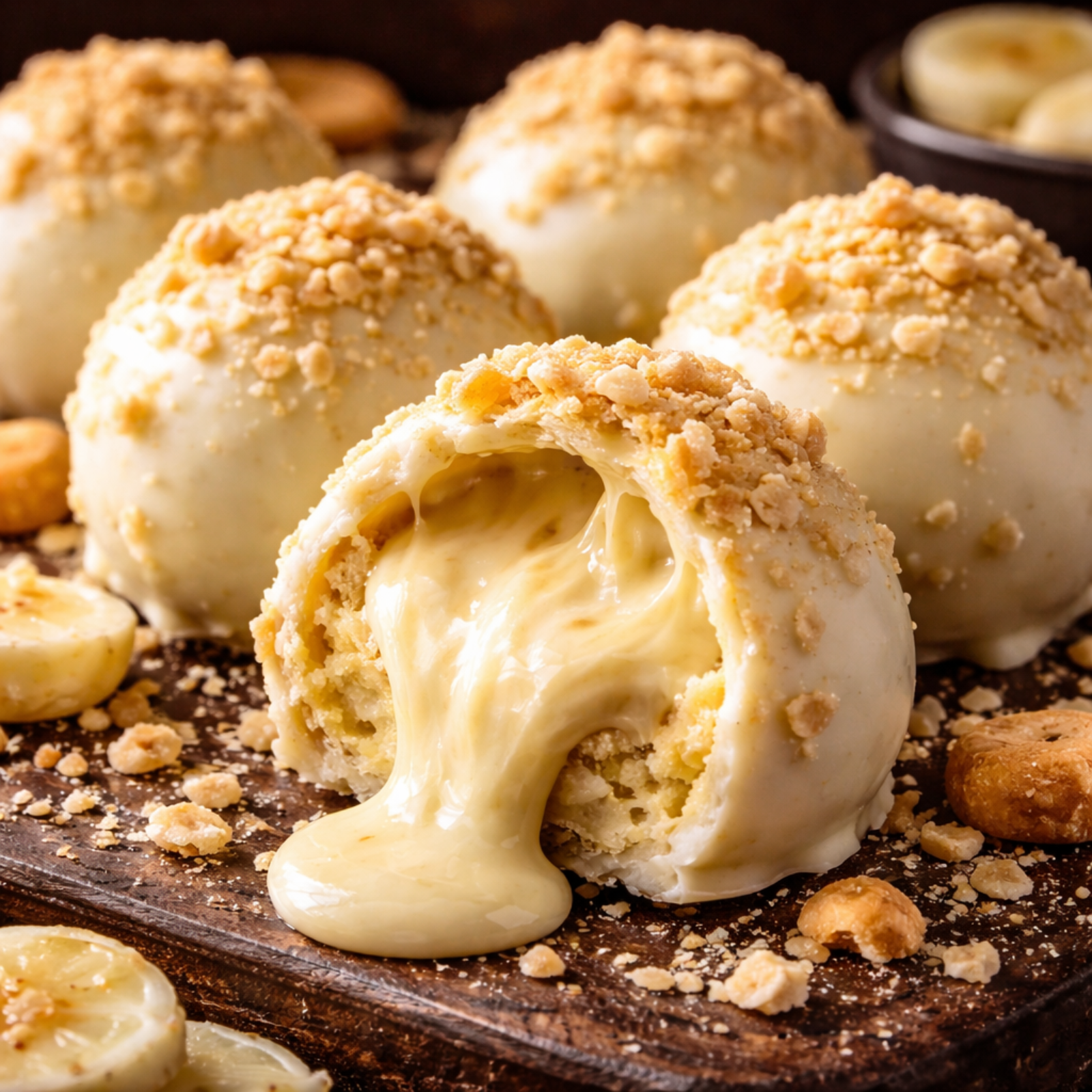 Banana Pudding Cream Core Truffles 