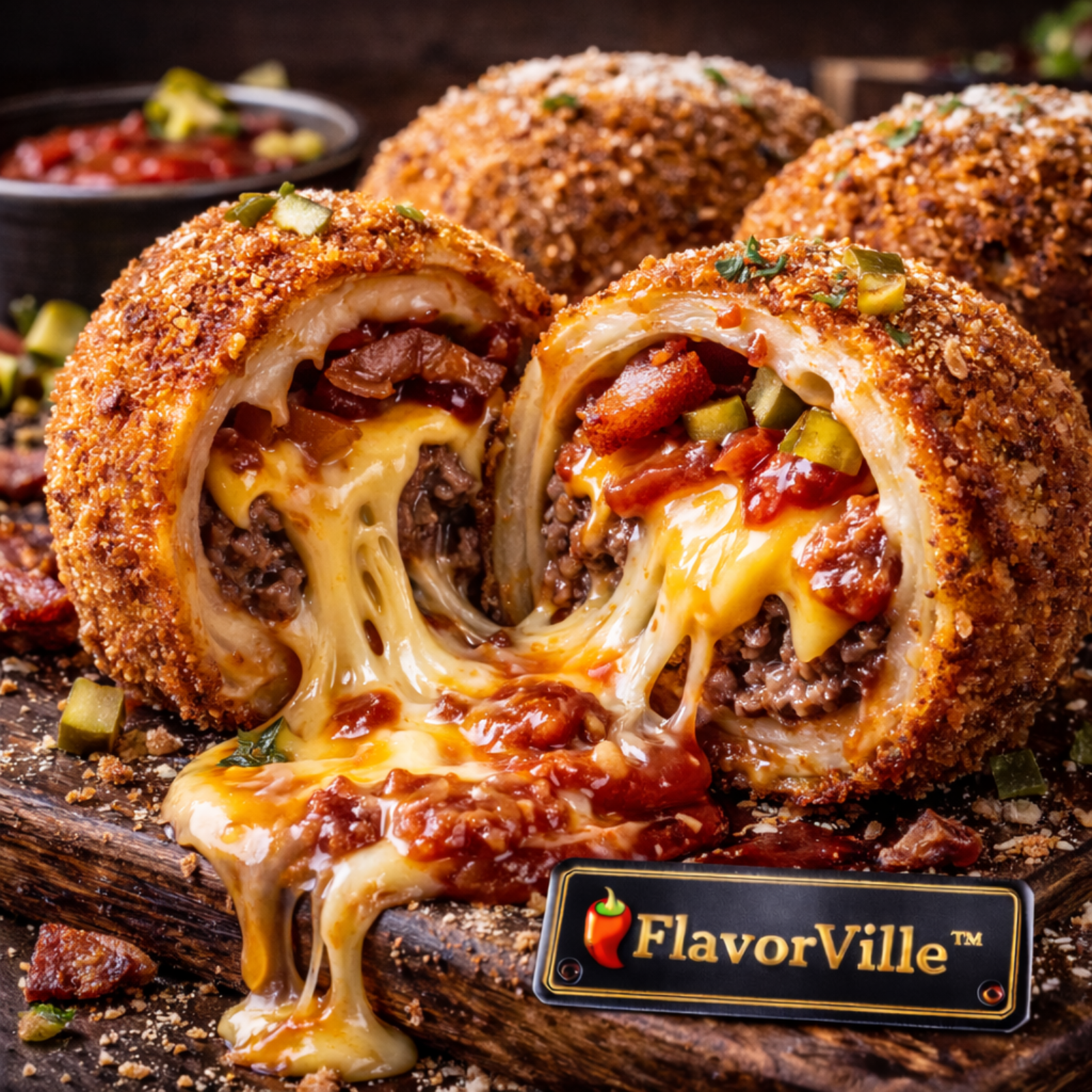 Cheeseburger Stuffed Pasta Bombs (Brian M. Inspired)