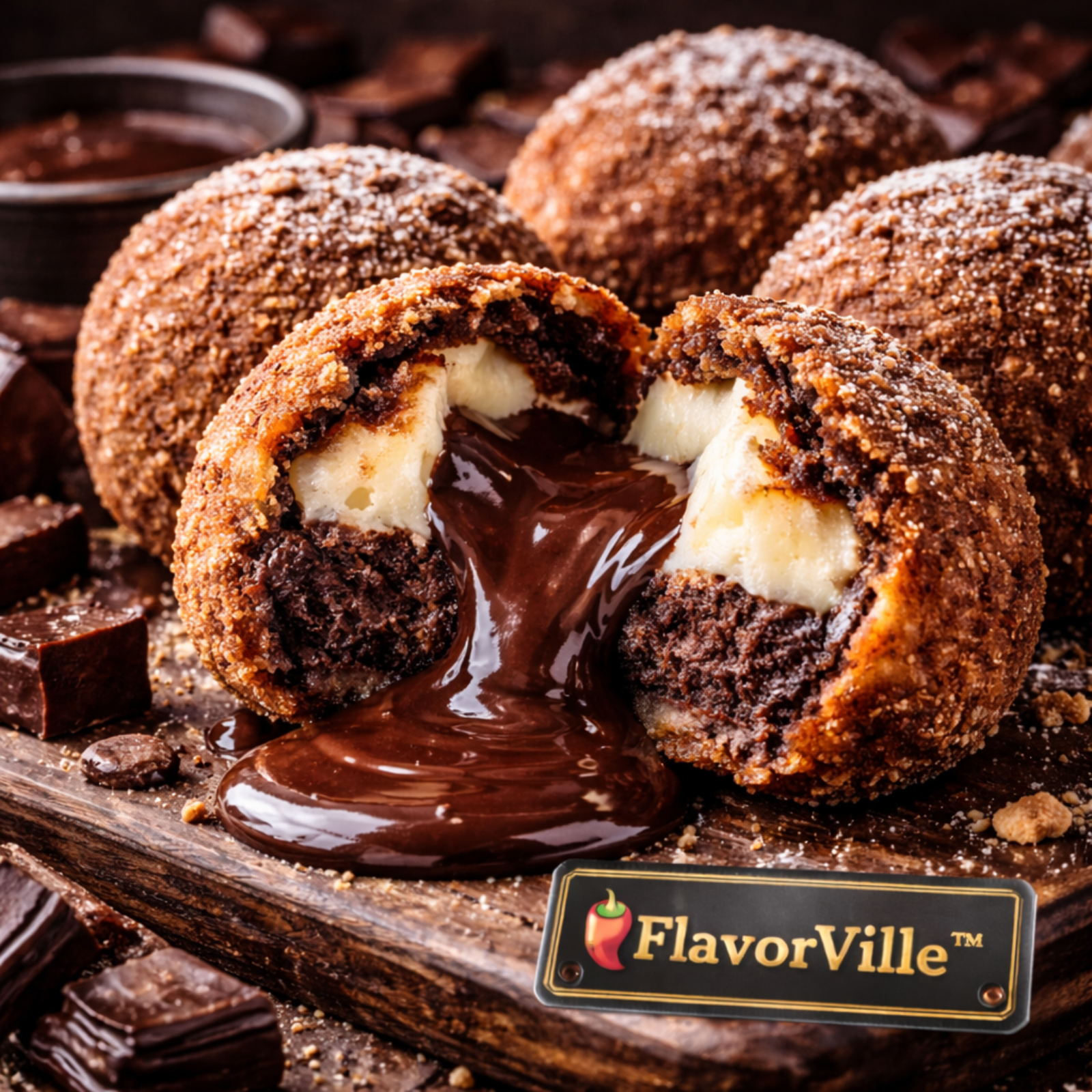 Molten Lava Brownie Cheesecake Bites 